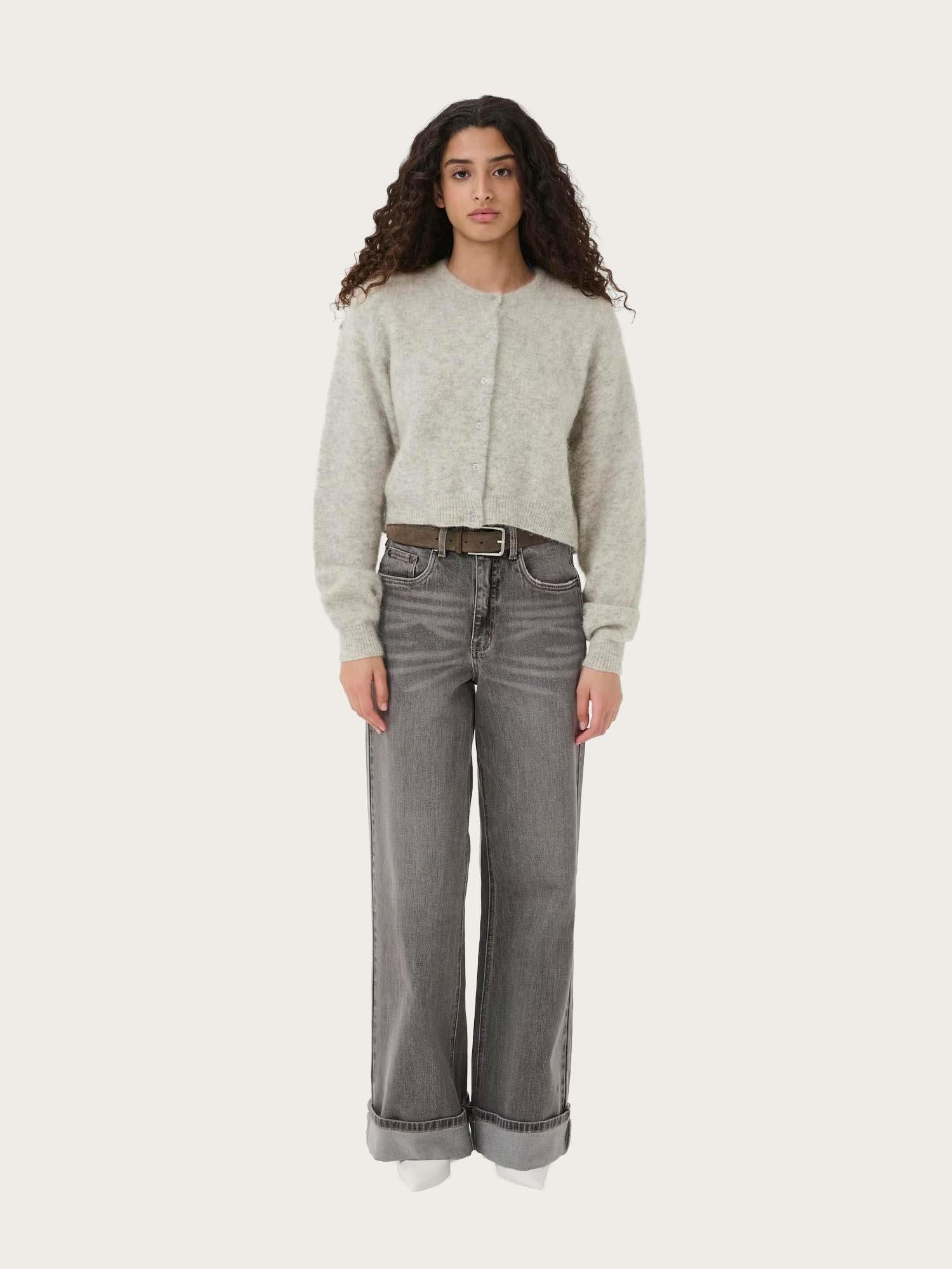 Debbie Cardigan - Light Grey Melange