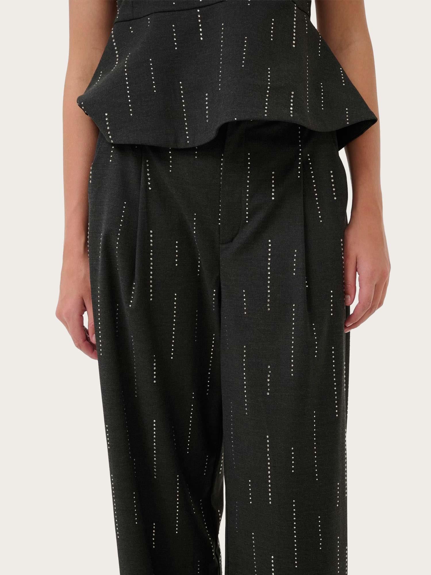 Adira MW Pants - Dark Grey Melange