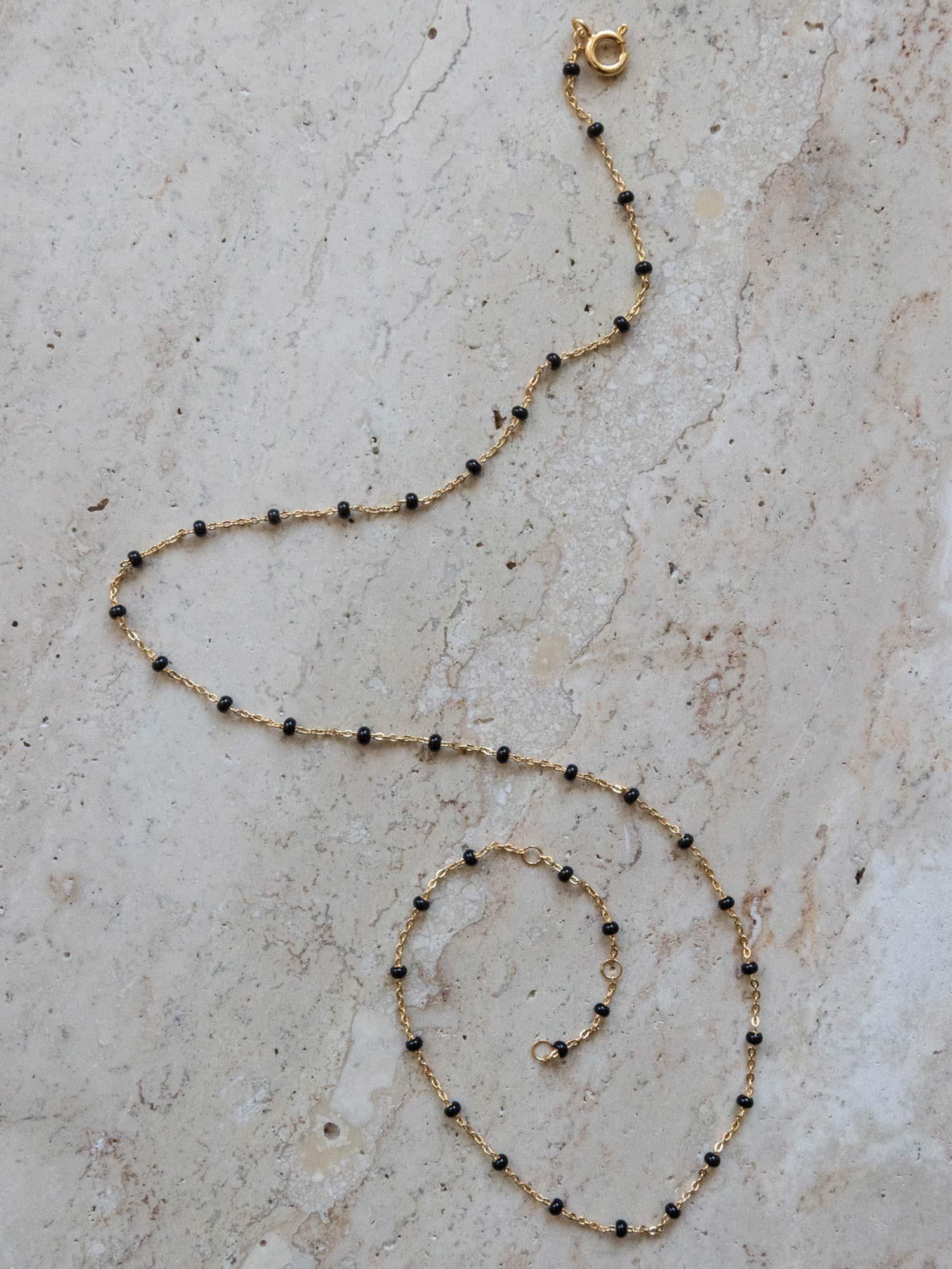 Necklace Lola Gold - Black