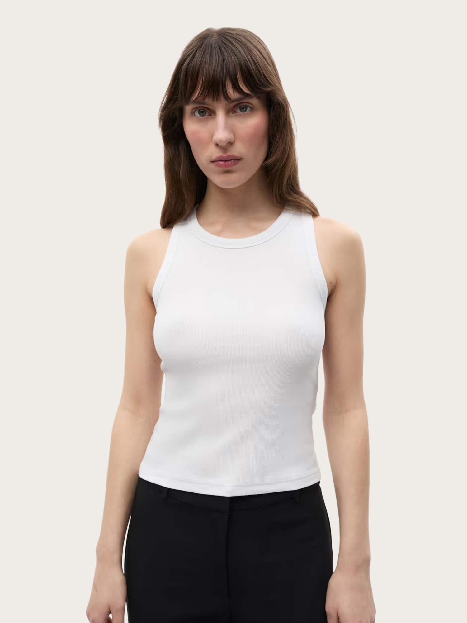 Enally Racer Top - Bright White