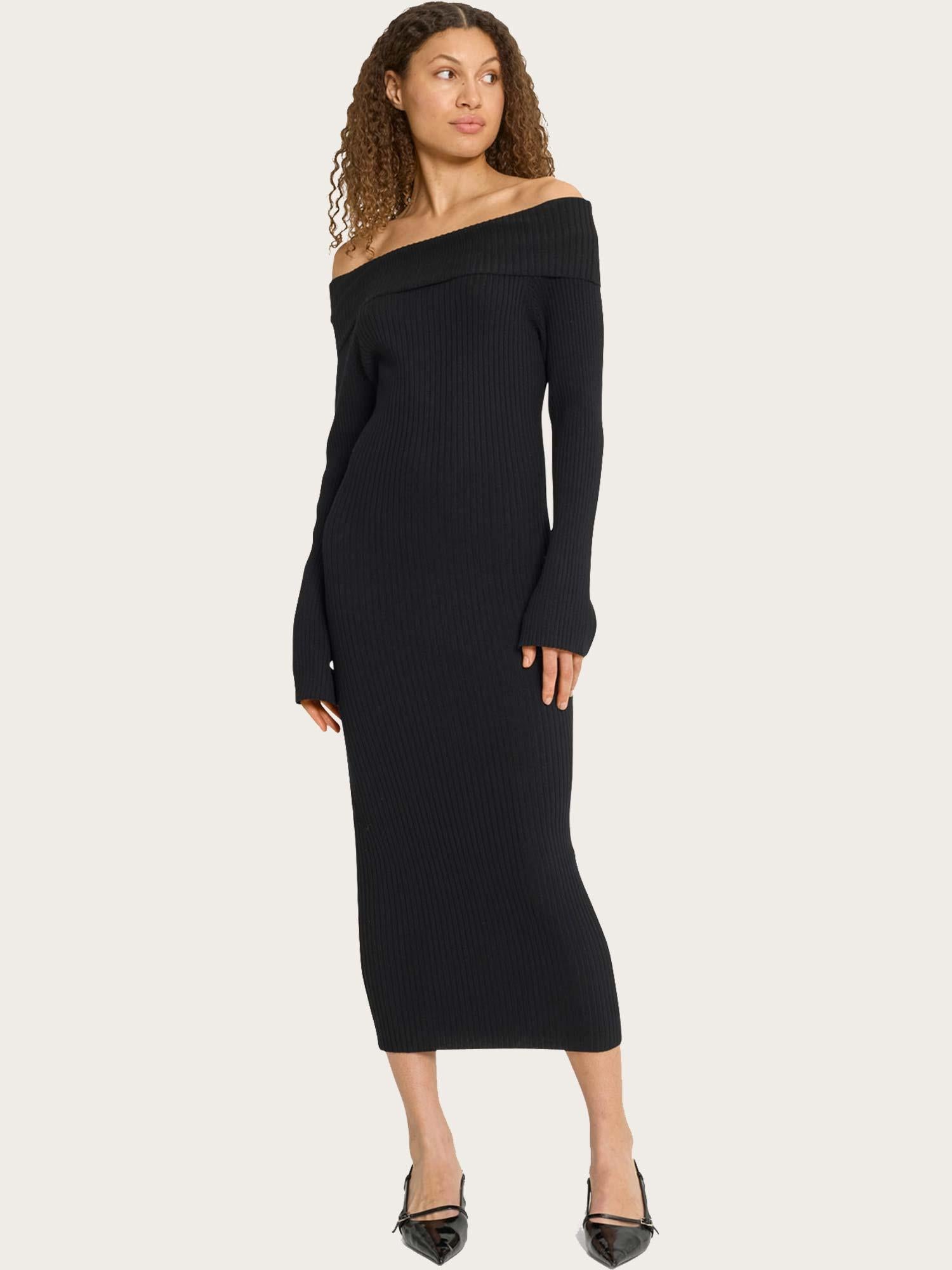 Entopo o-s ls Dress - Black