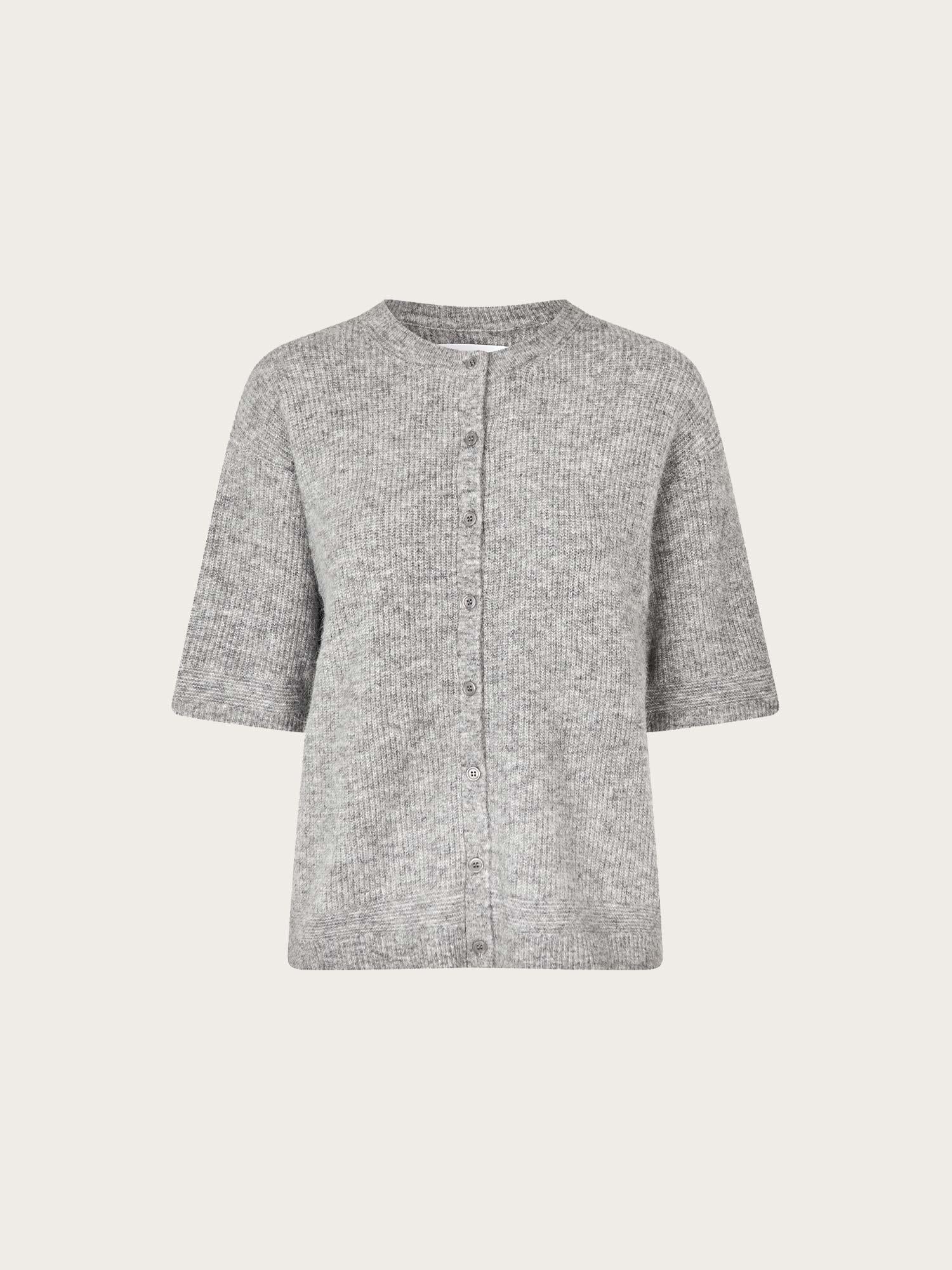 Saanoura ss Cardigan - Grey Melange