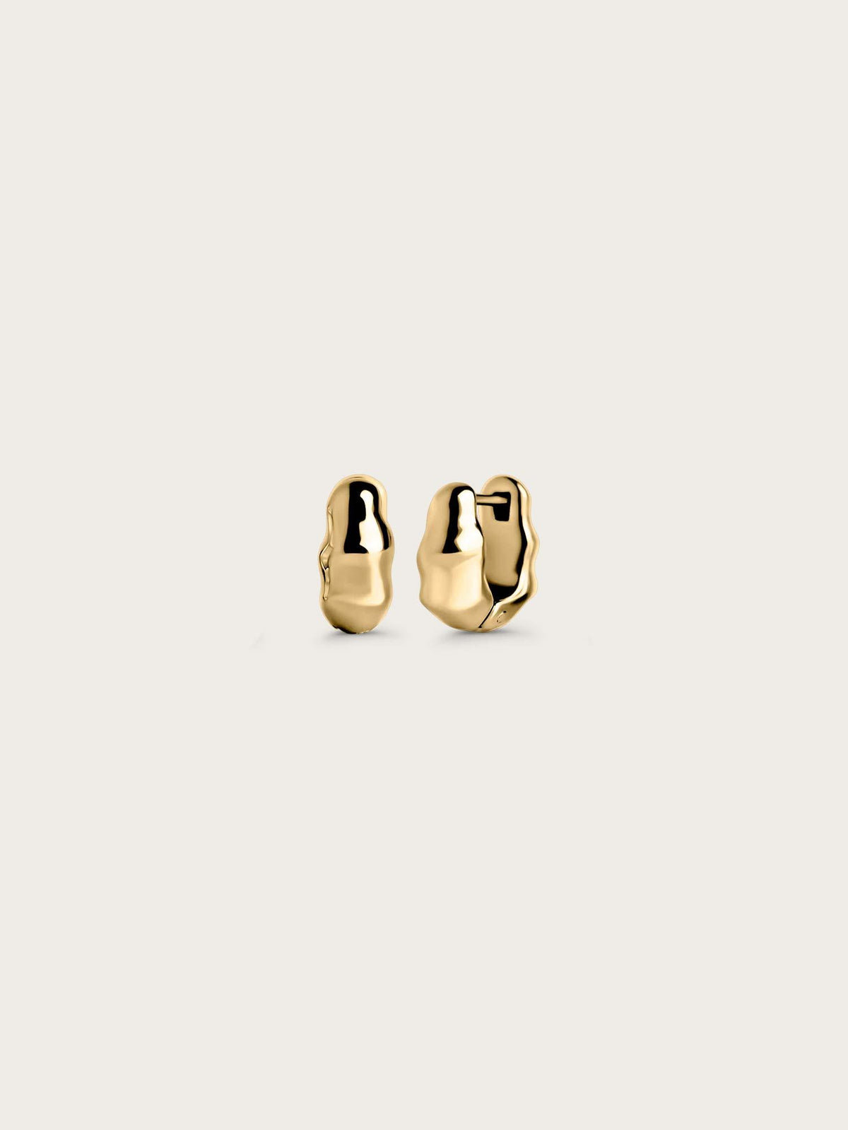 Arc Melt Hoops - Gold