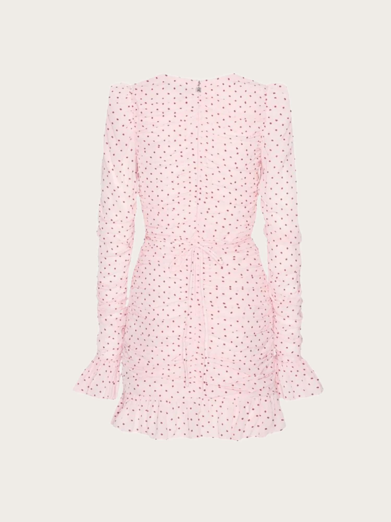 Mini Ruched Dress - Barely Pink Comb.