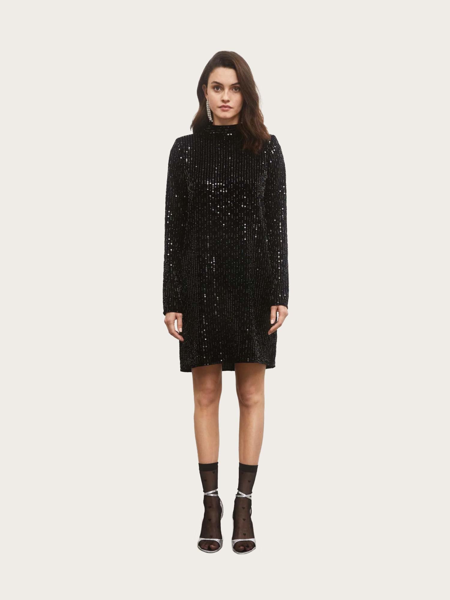 Club Sequin Dress - Black