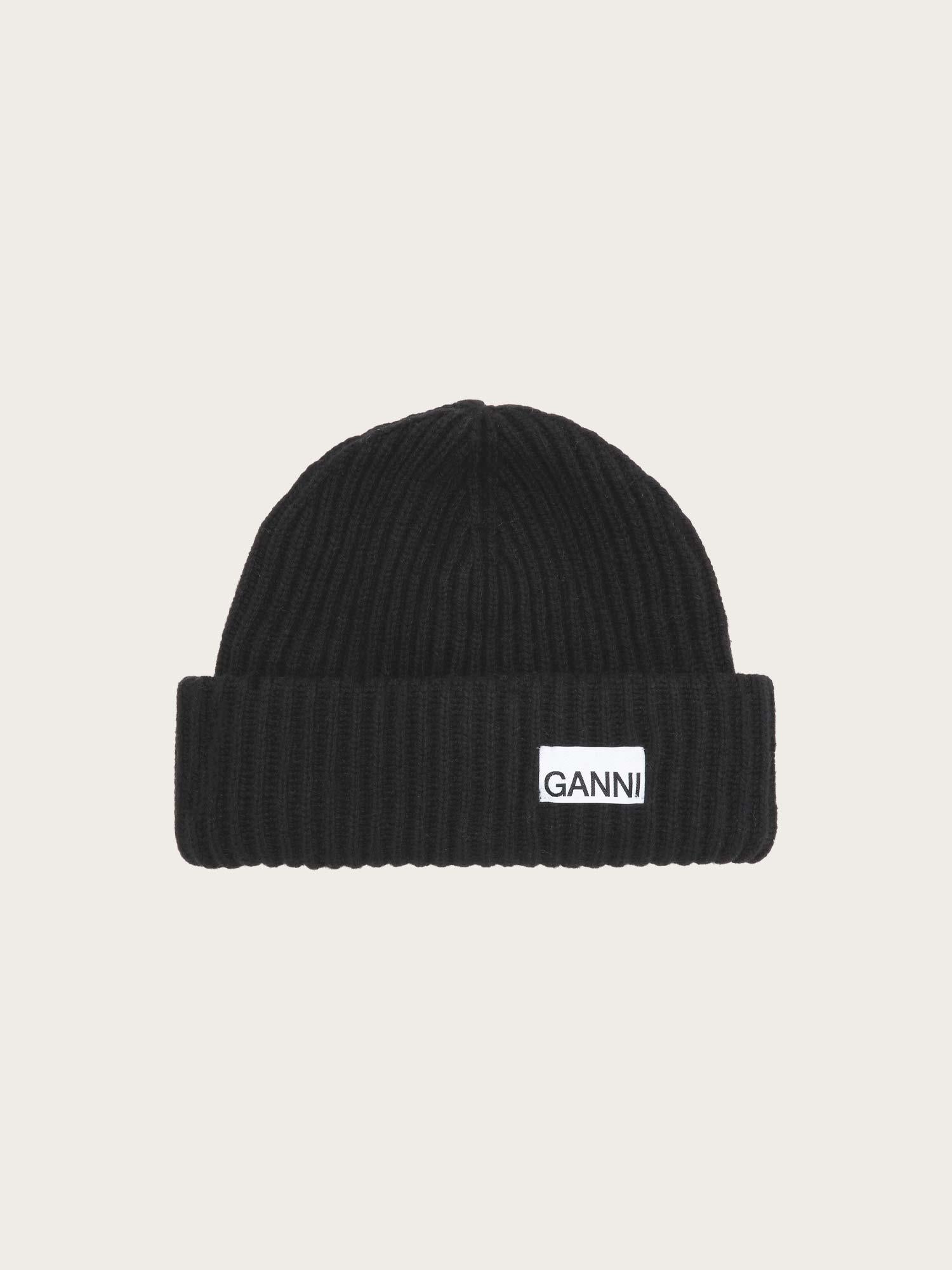 A4429 Structured Rib Beanie - Black