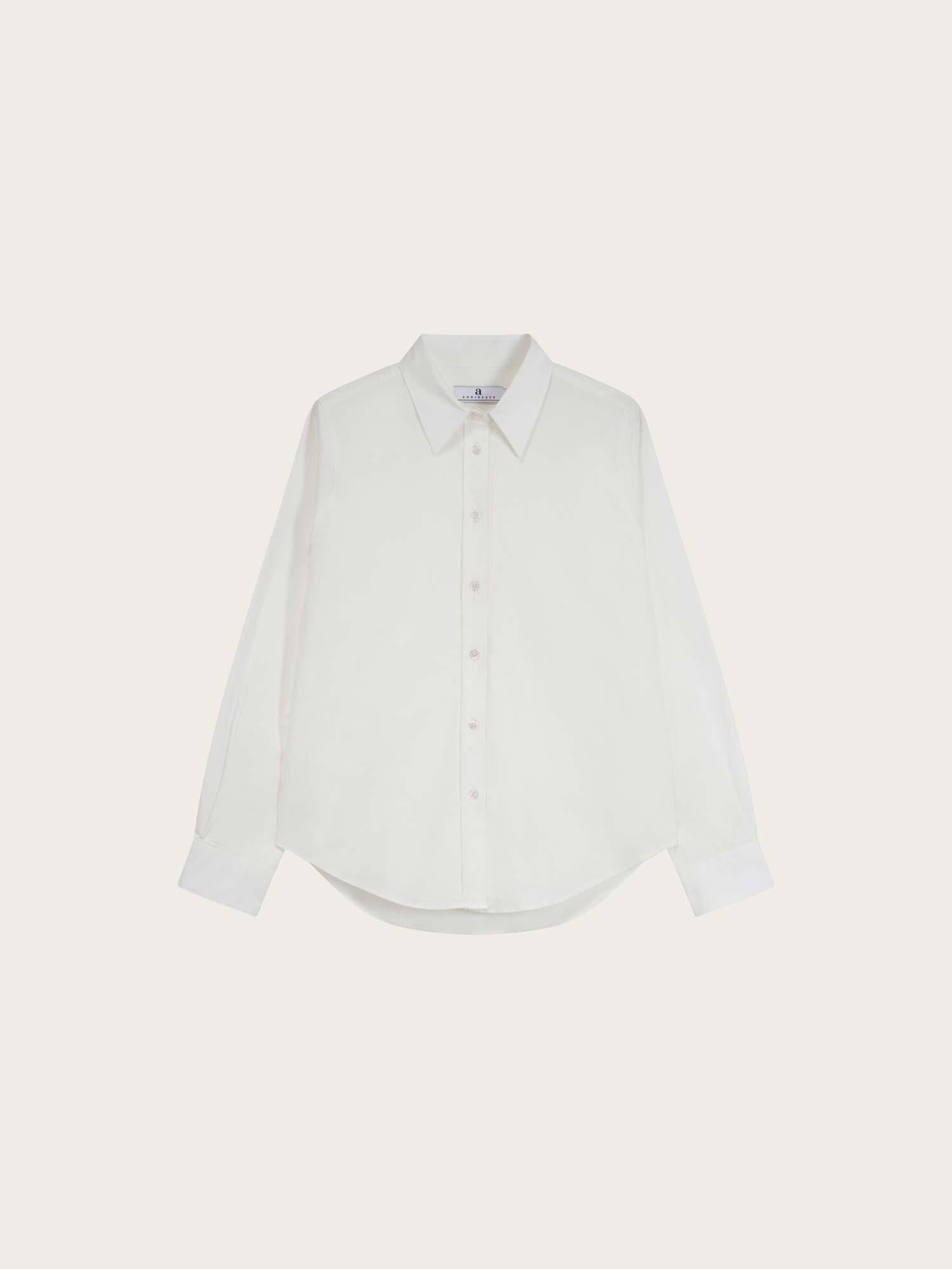 Arc Paper Poplin Top - White