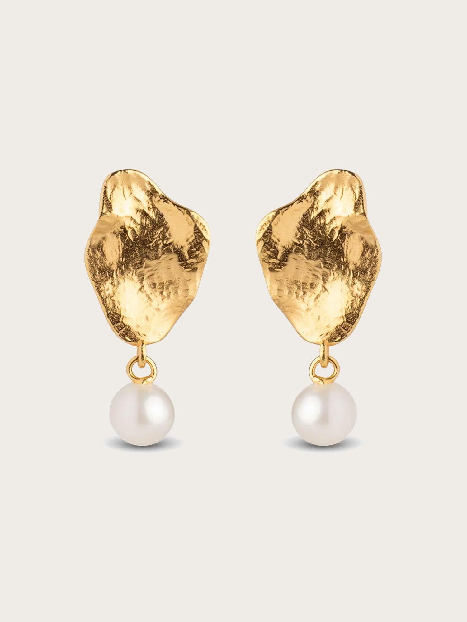 Earring Caia Small - Gold/Pearl