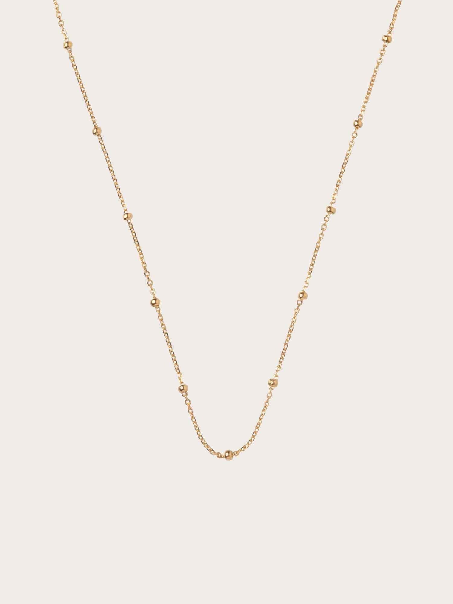 Necklace Beaded Chain - Gold