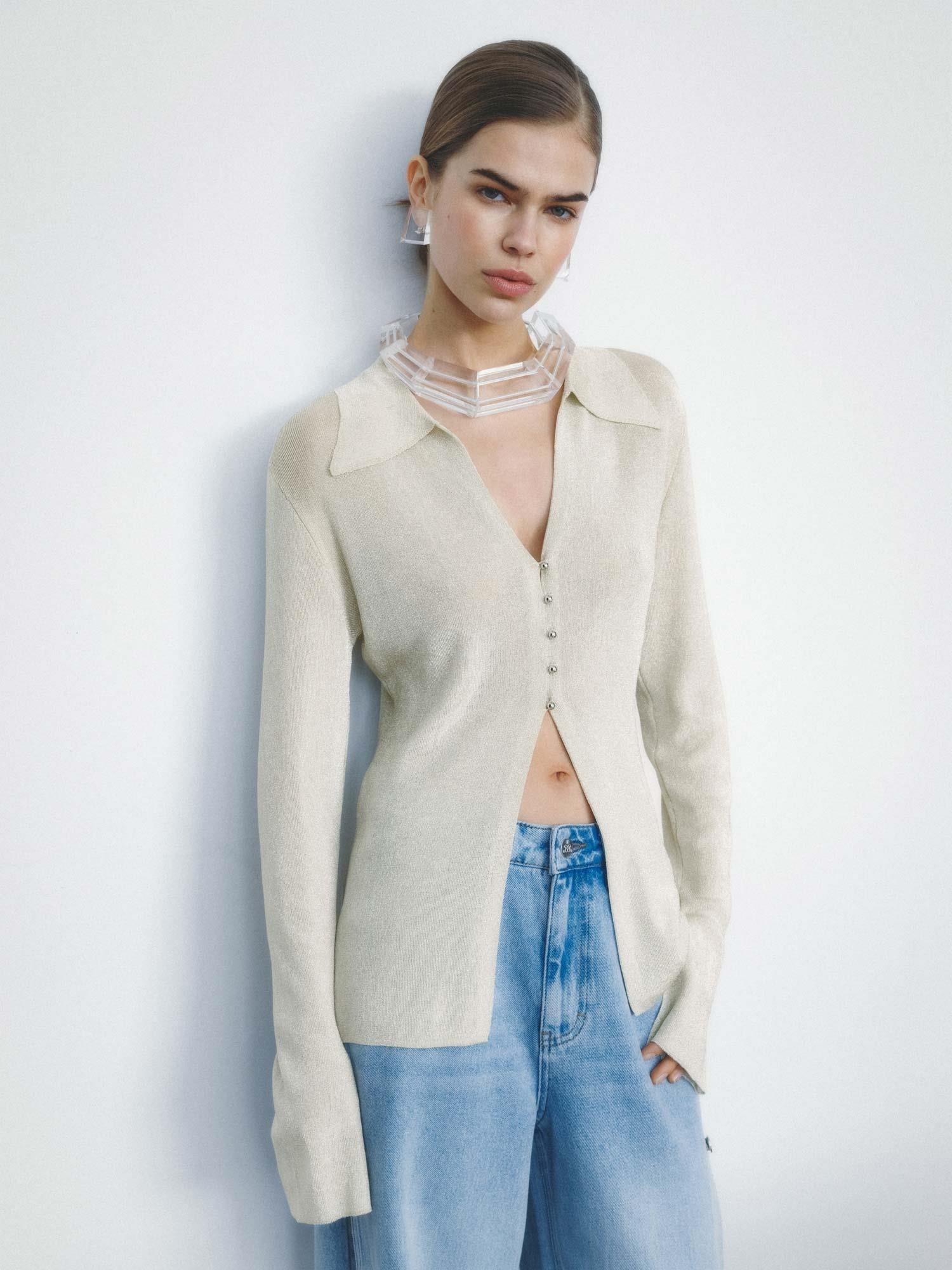 Barbie X Gestuz Gruth Shirt - Champagne Silver