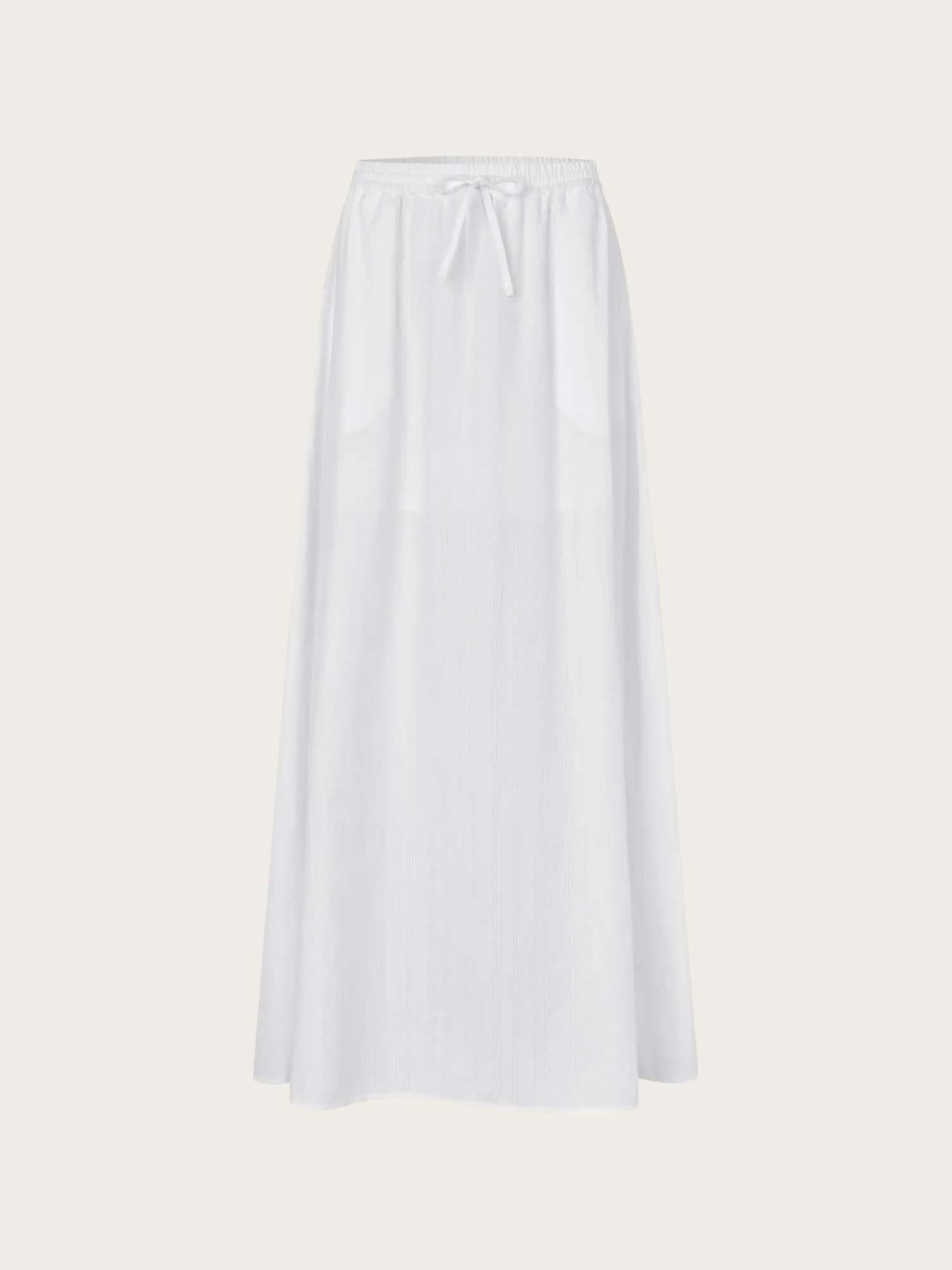 Satina Maxi Skirt - White
