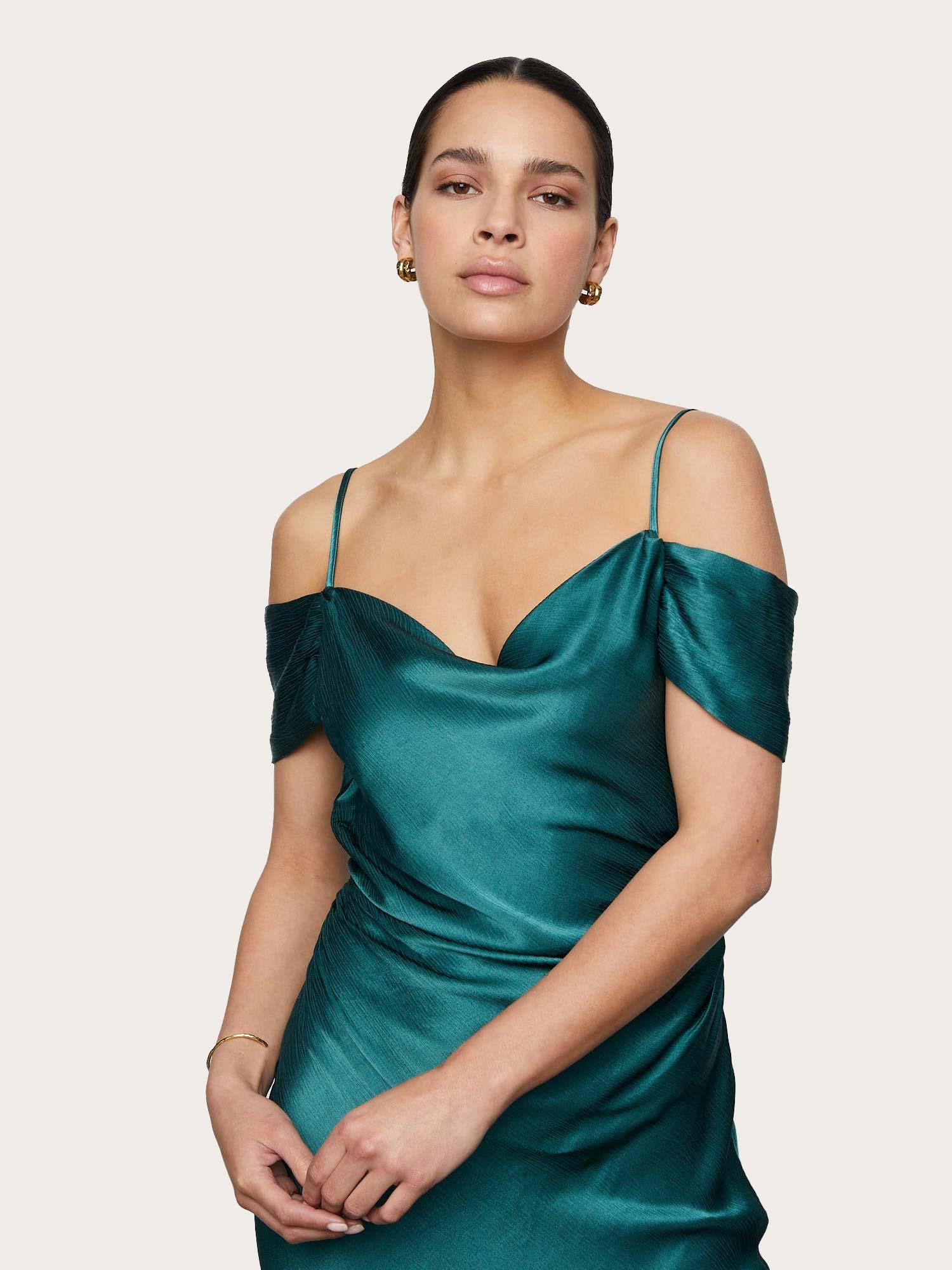 Lyra Dress - Emerald Green