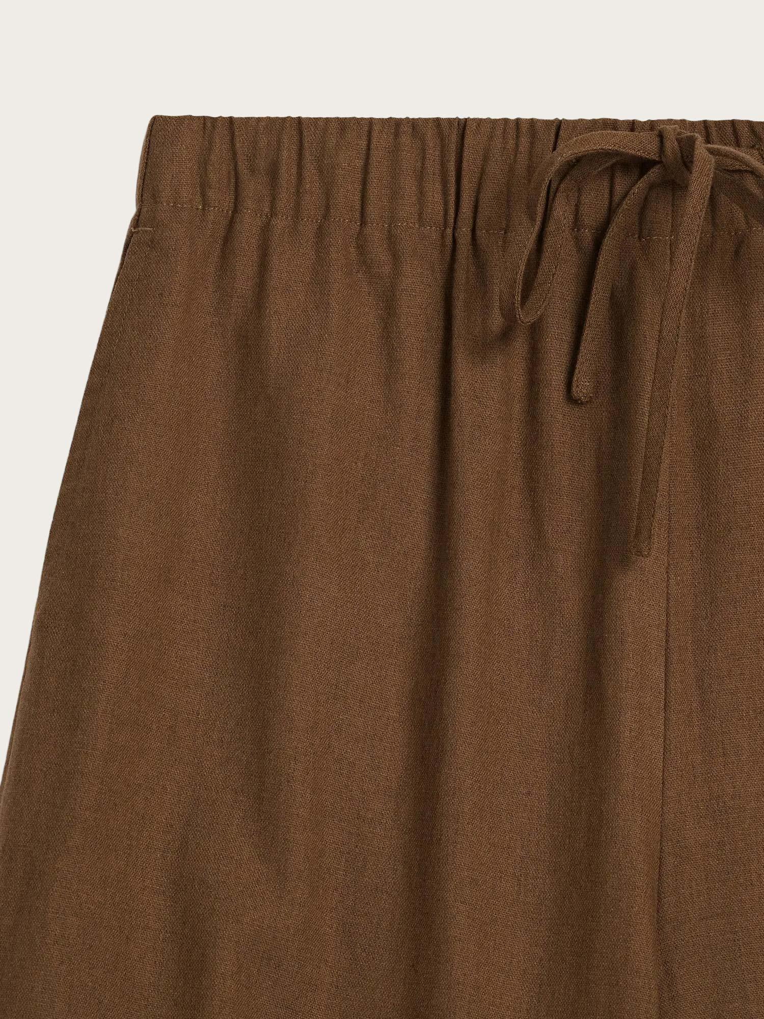 Tide Linen Pants - Chestnut Brown
