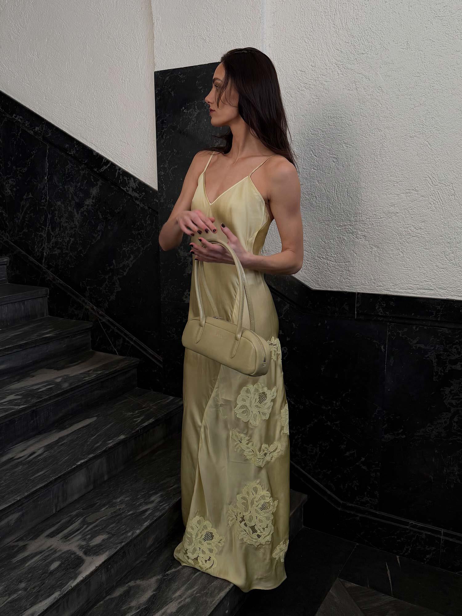 Isla Dress - Pale Lime