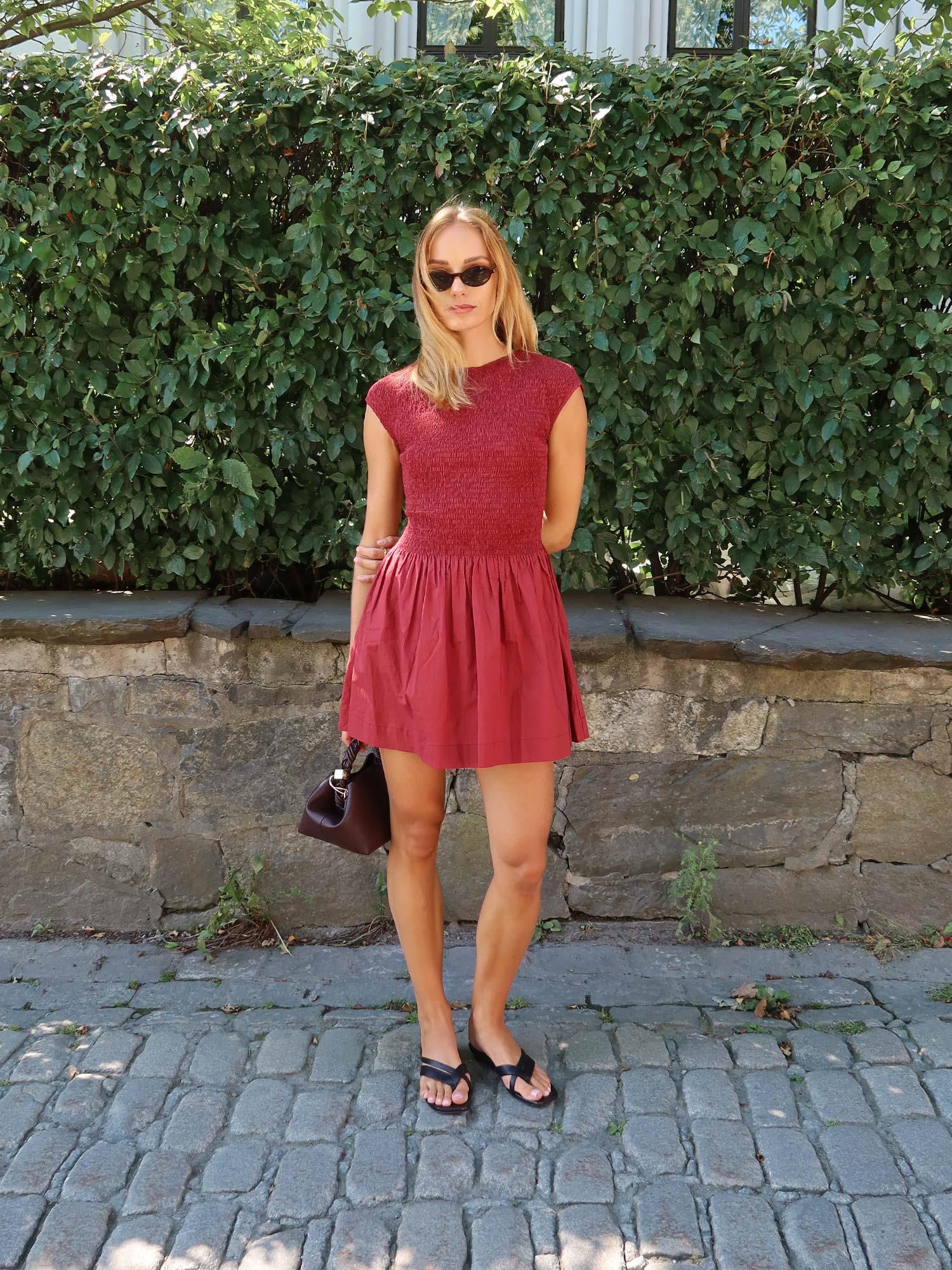 Thalita Mini Dress - Porto Red