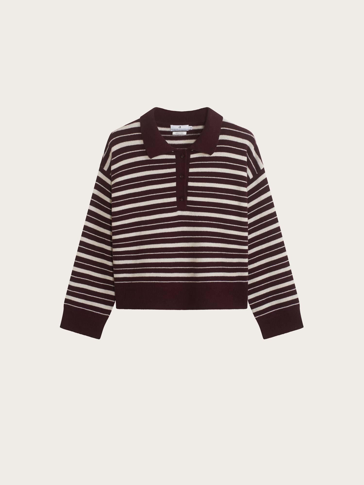Zely Stripe - Dk Burgundy/Offwhite
