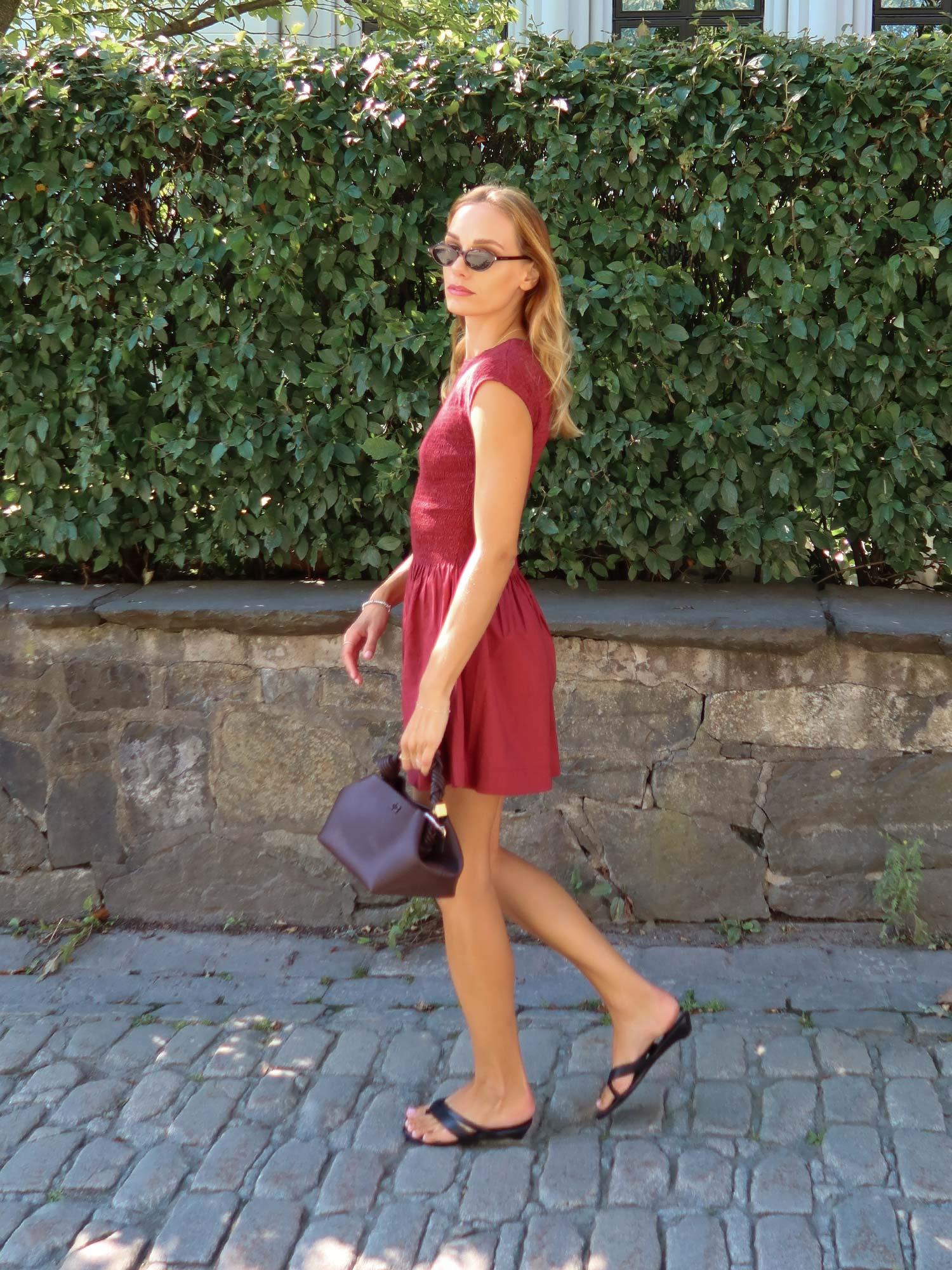Thalita Mini Dress - Porto Red