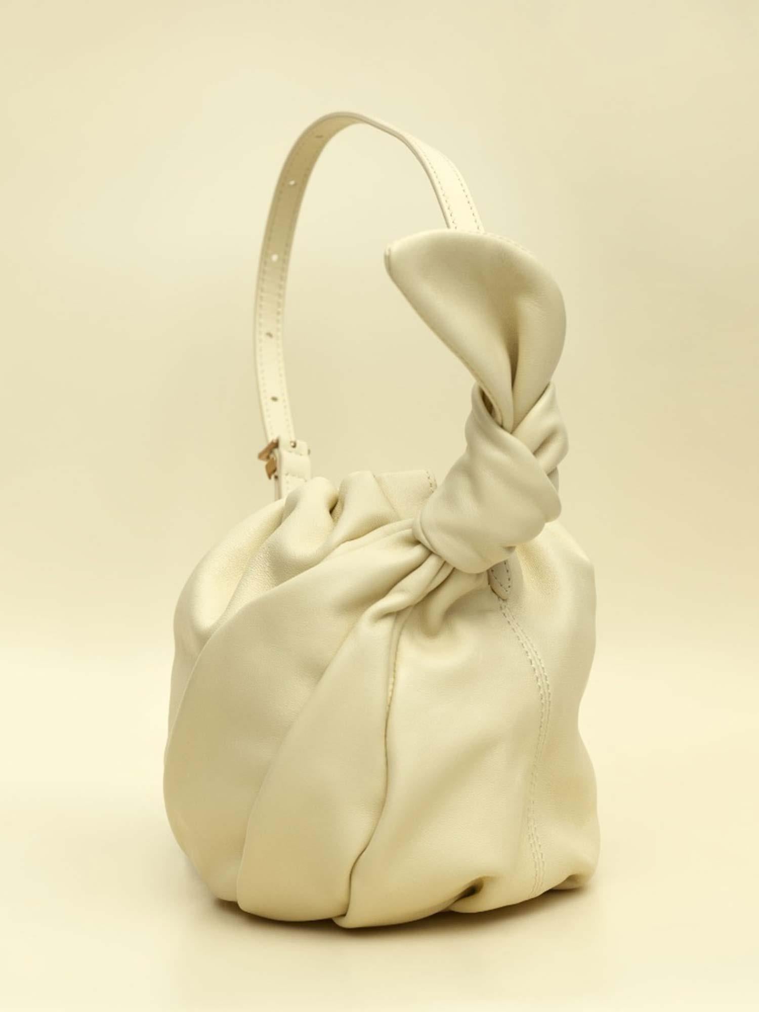 Leather Bon Bon Bag - Italian Straw