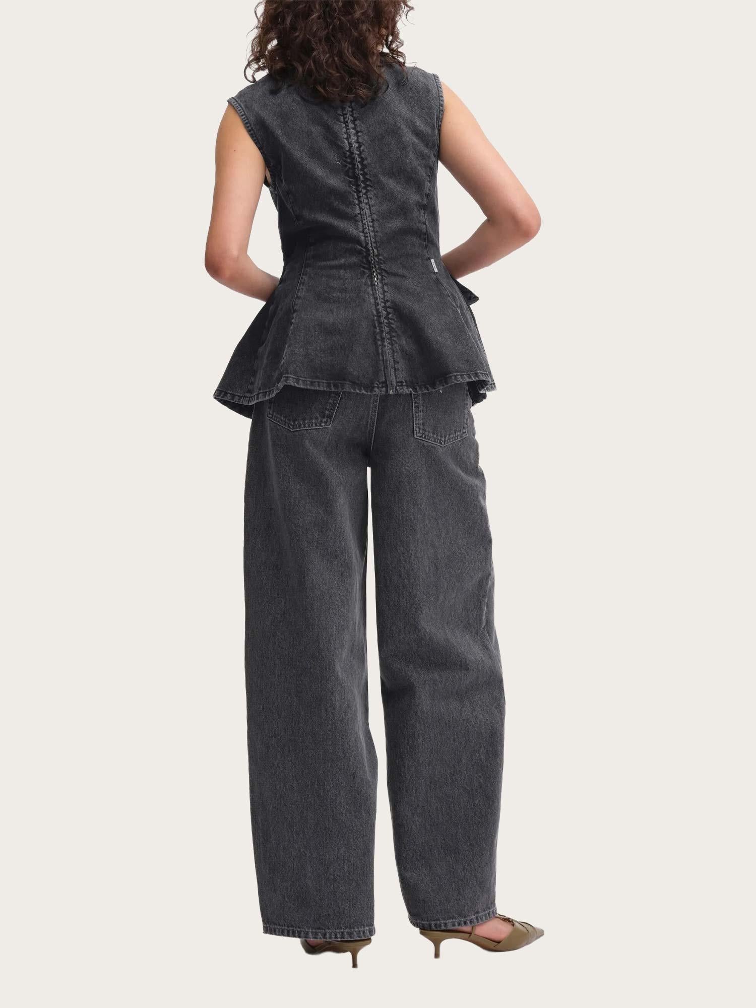 Cocoon Denim Pants - Frost Grey