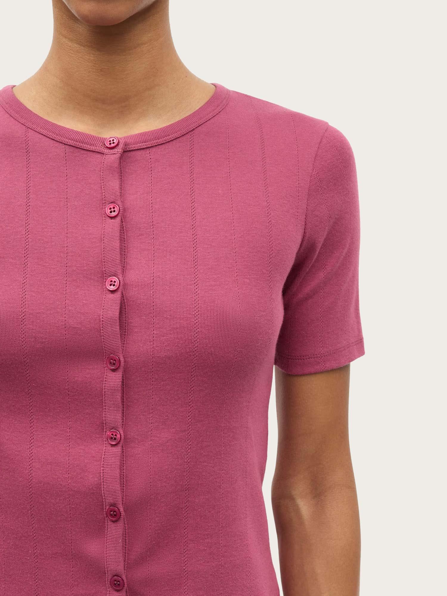 Sajuni ss Cardigan - Dry Rose