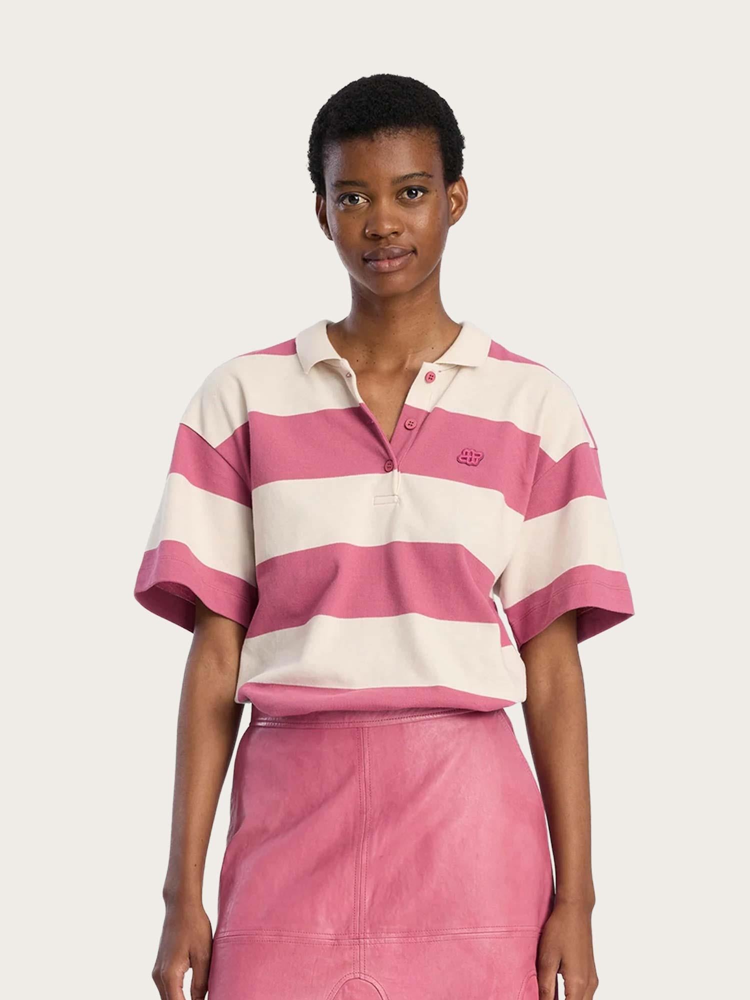 Baelfire Polo - Stripe Berry