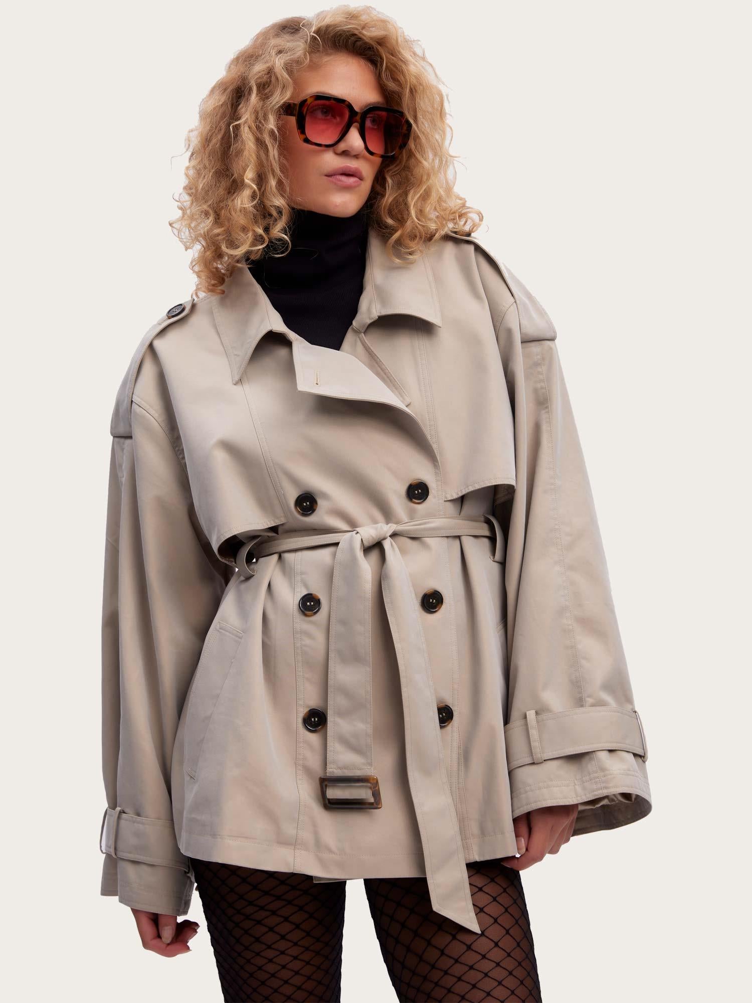 Birdie OZ Short Trenchcoat - Sand Trench