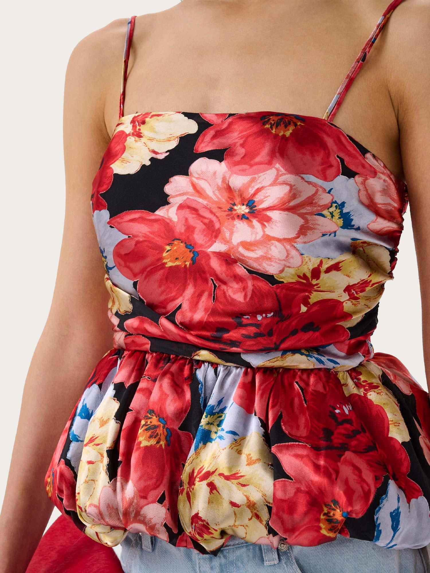 Sigrida P Silk Top - Desert Flower Multi