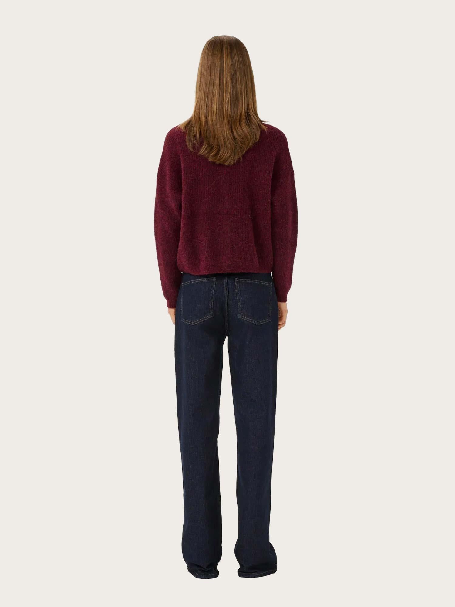 Alpha Short Cardigan - Blood Red Mélange