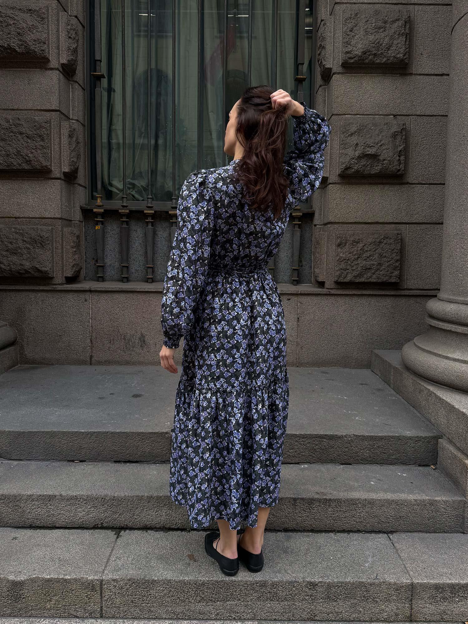 Bohemian Belt Dress - Winter Garden