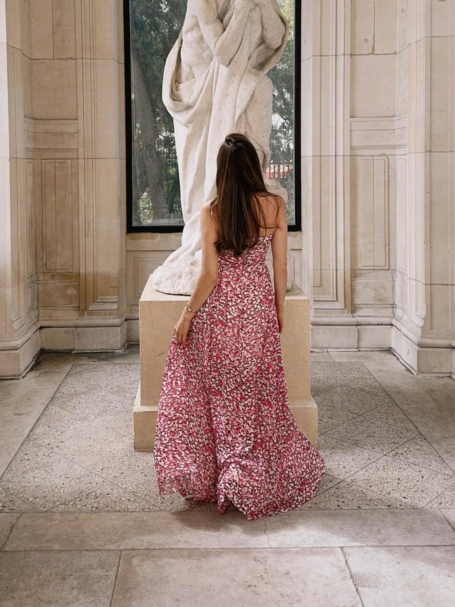 Bree Dress - Berry Viola Print