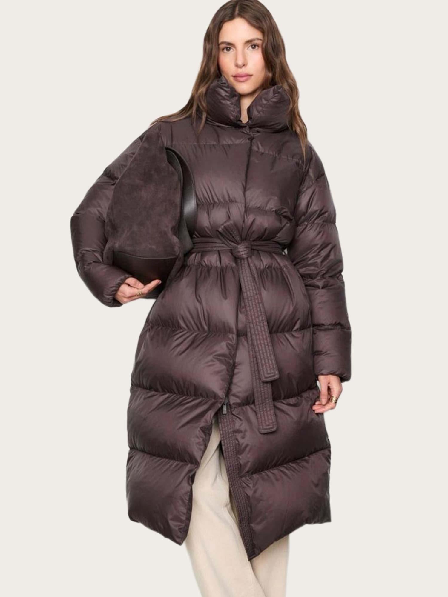 Dakota Down Coat - Dark Brown