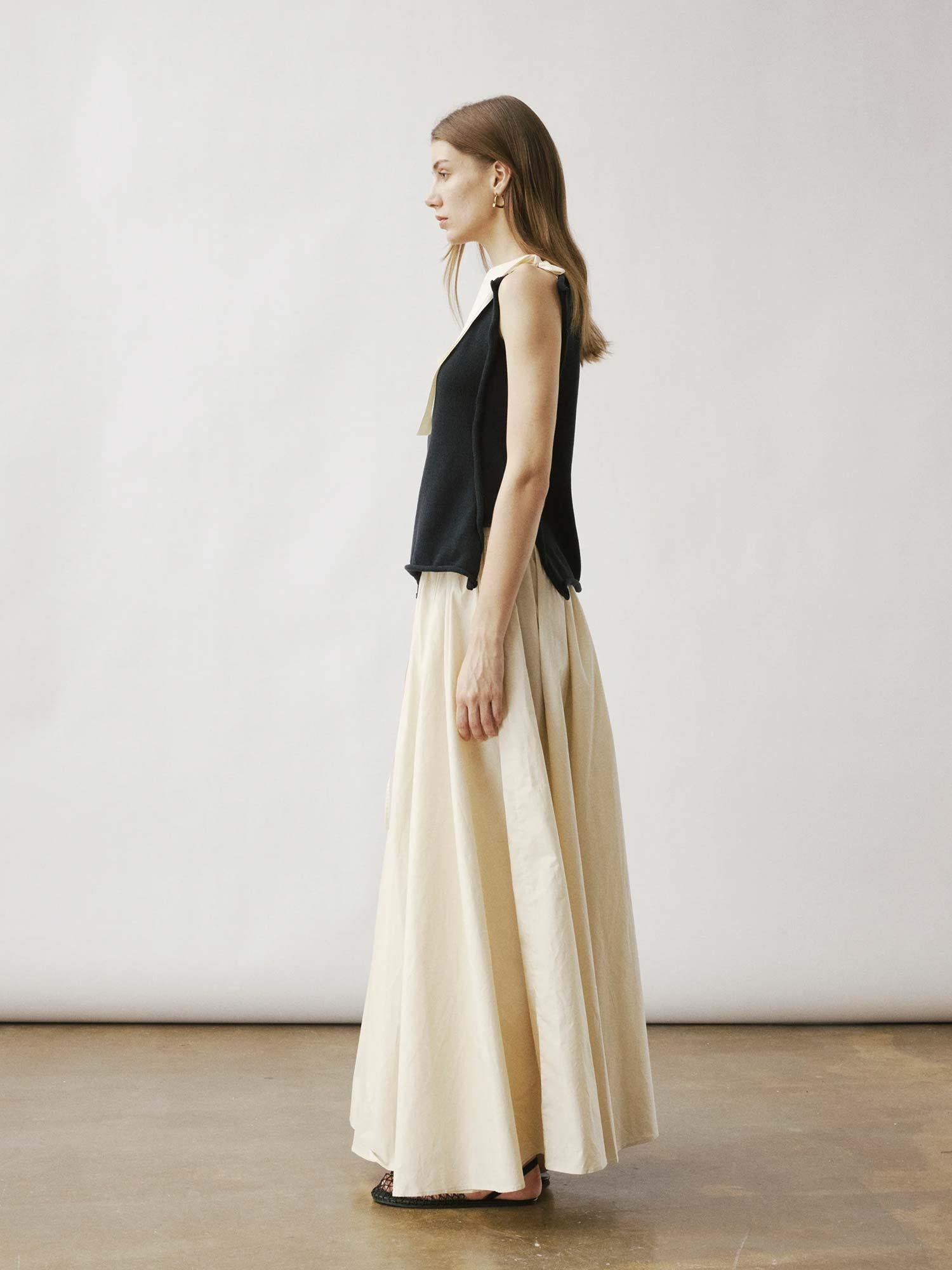 Avana Gathered Skirt - Sand