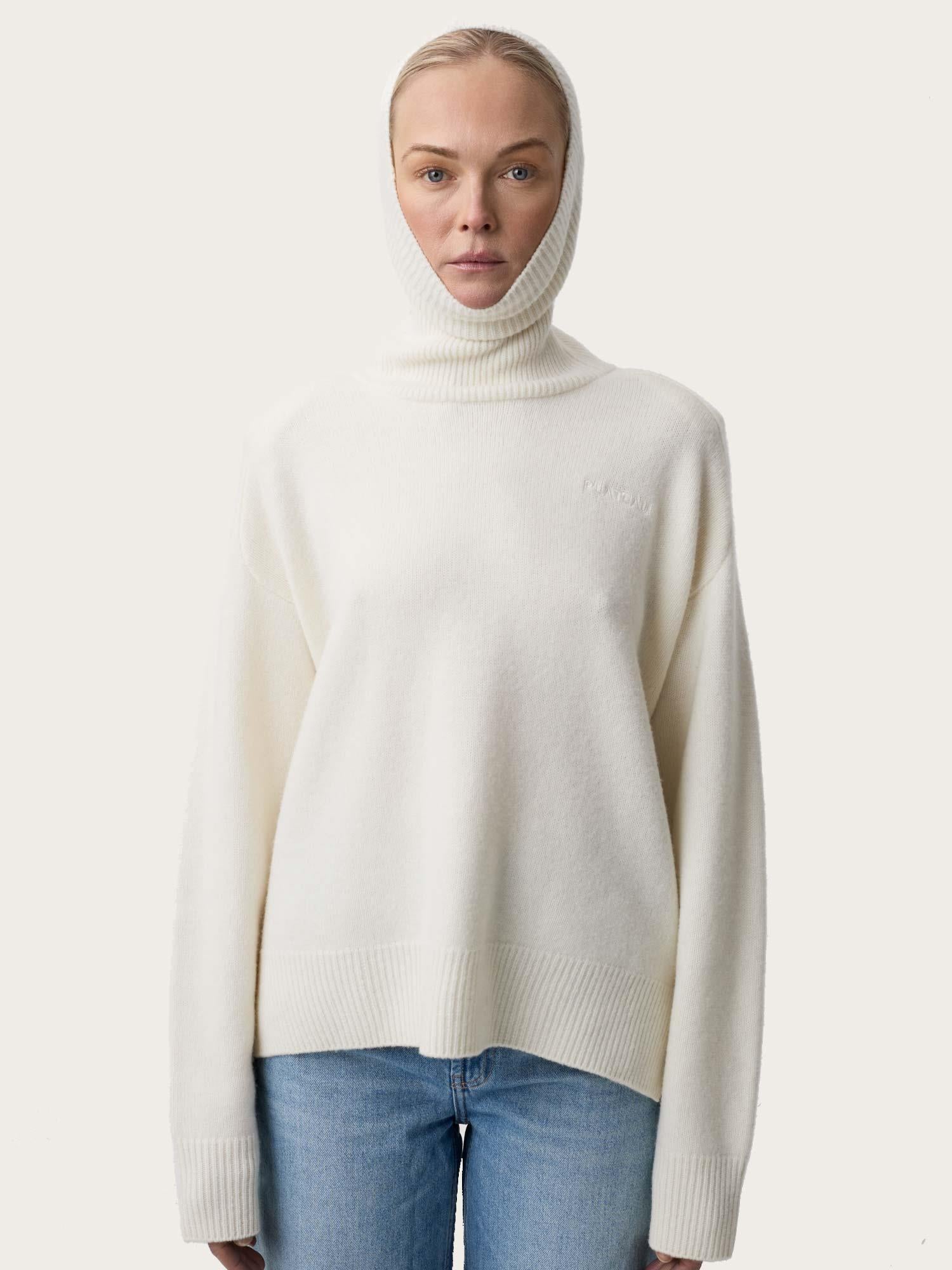 Fuse Balaclava Sweater - Eggwhite