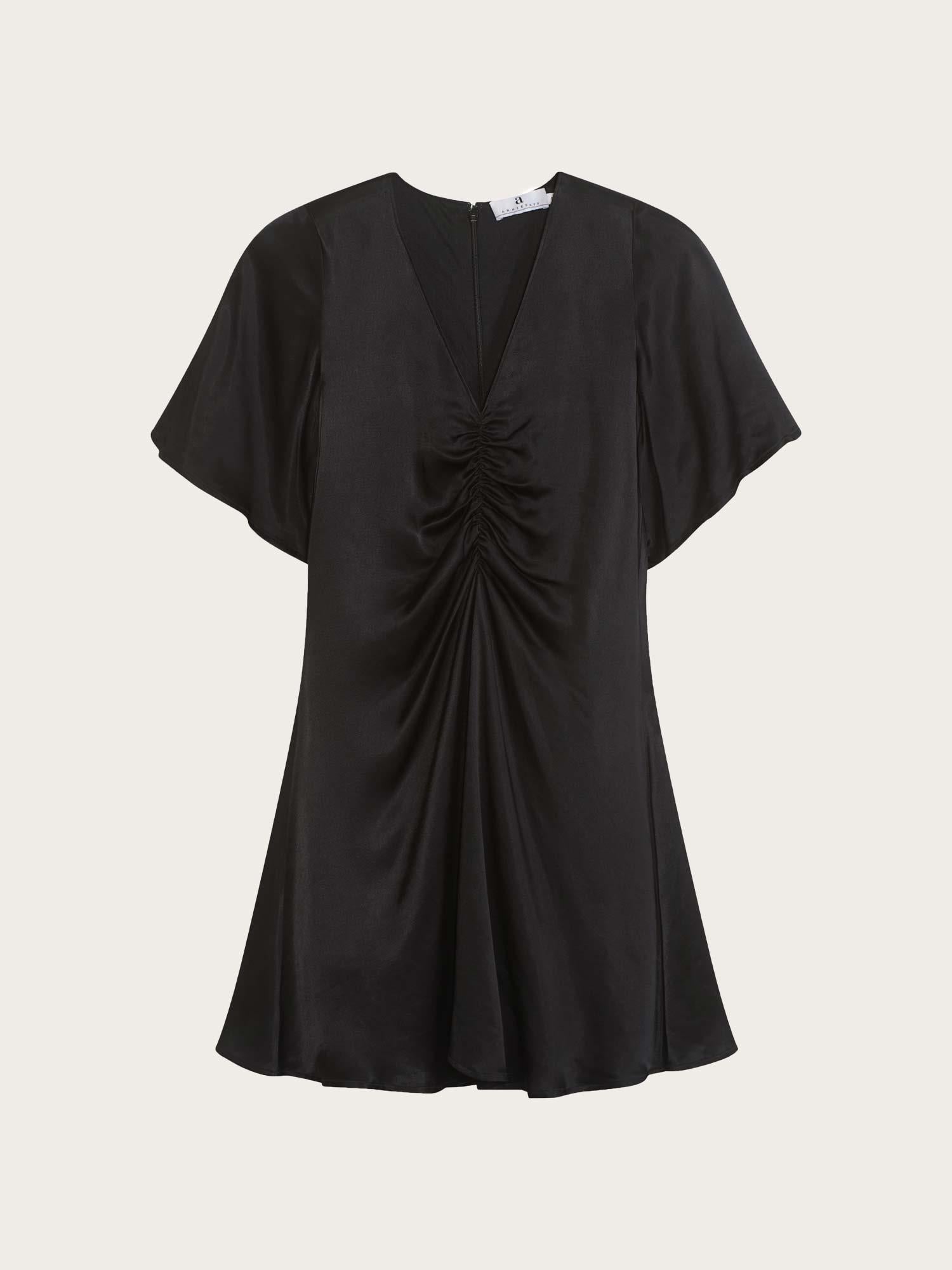 Lieben Satin Dress - Black
