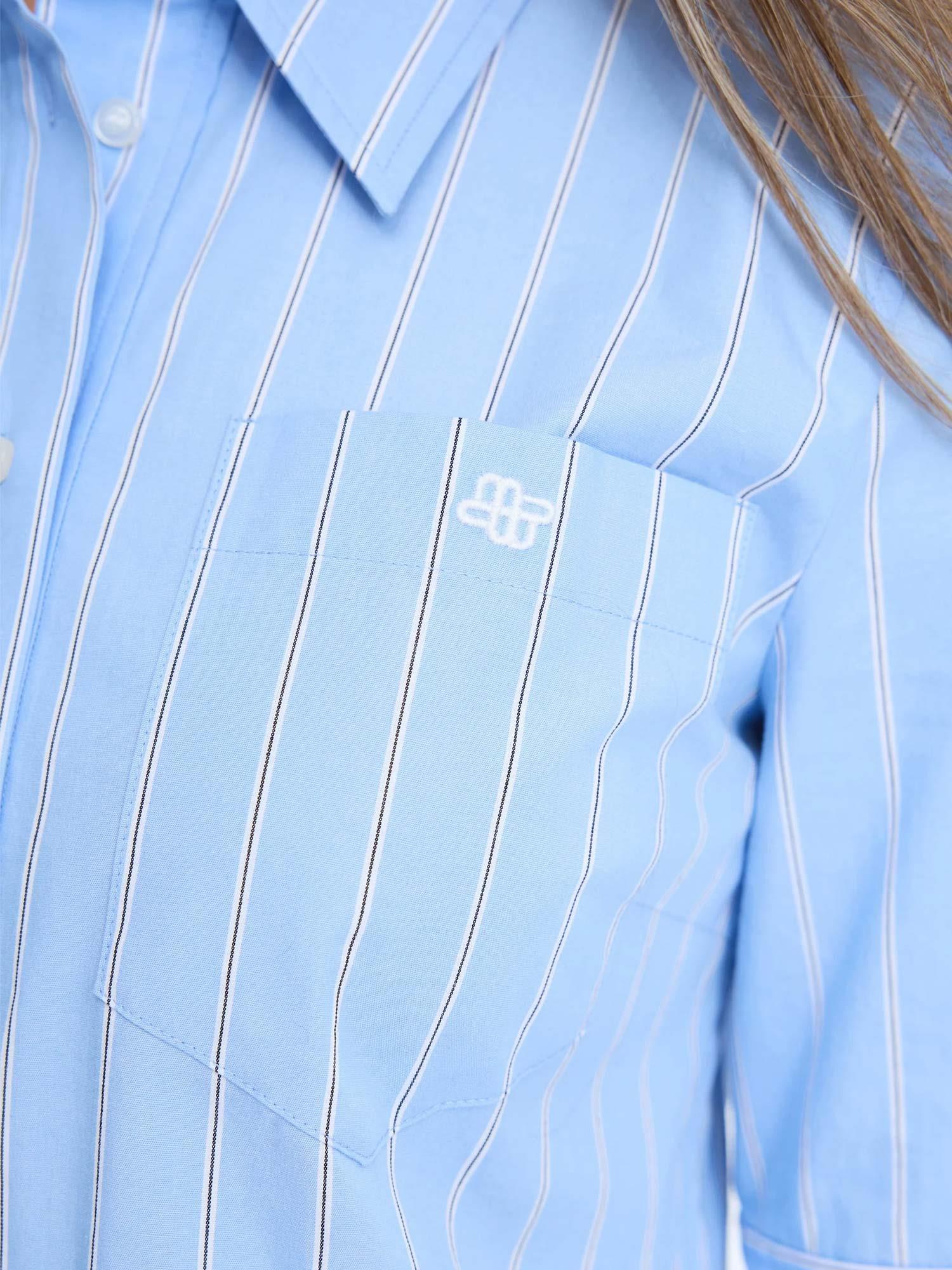 Nuria Blouse - Stripe Blue