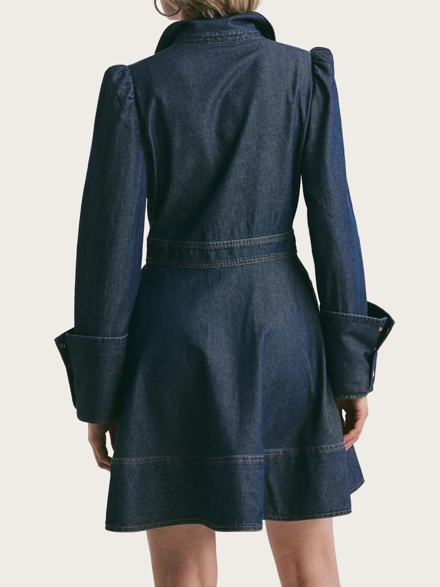 Denim Mini Dress - French Blue