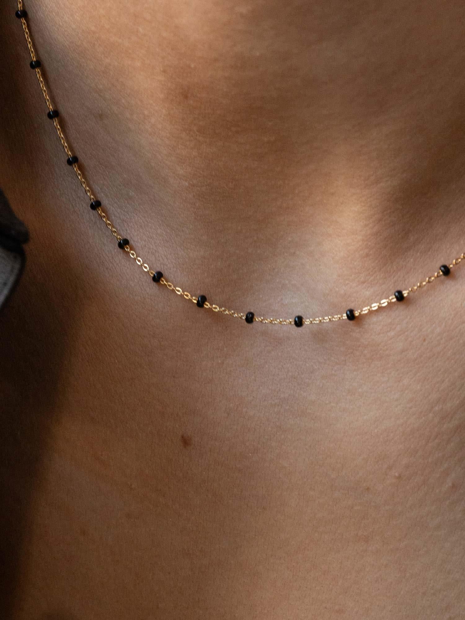 Necklace Lola Gold - Black