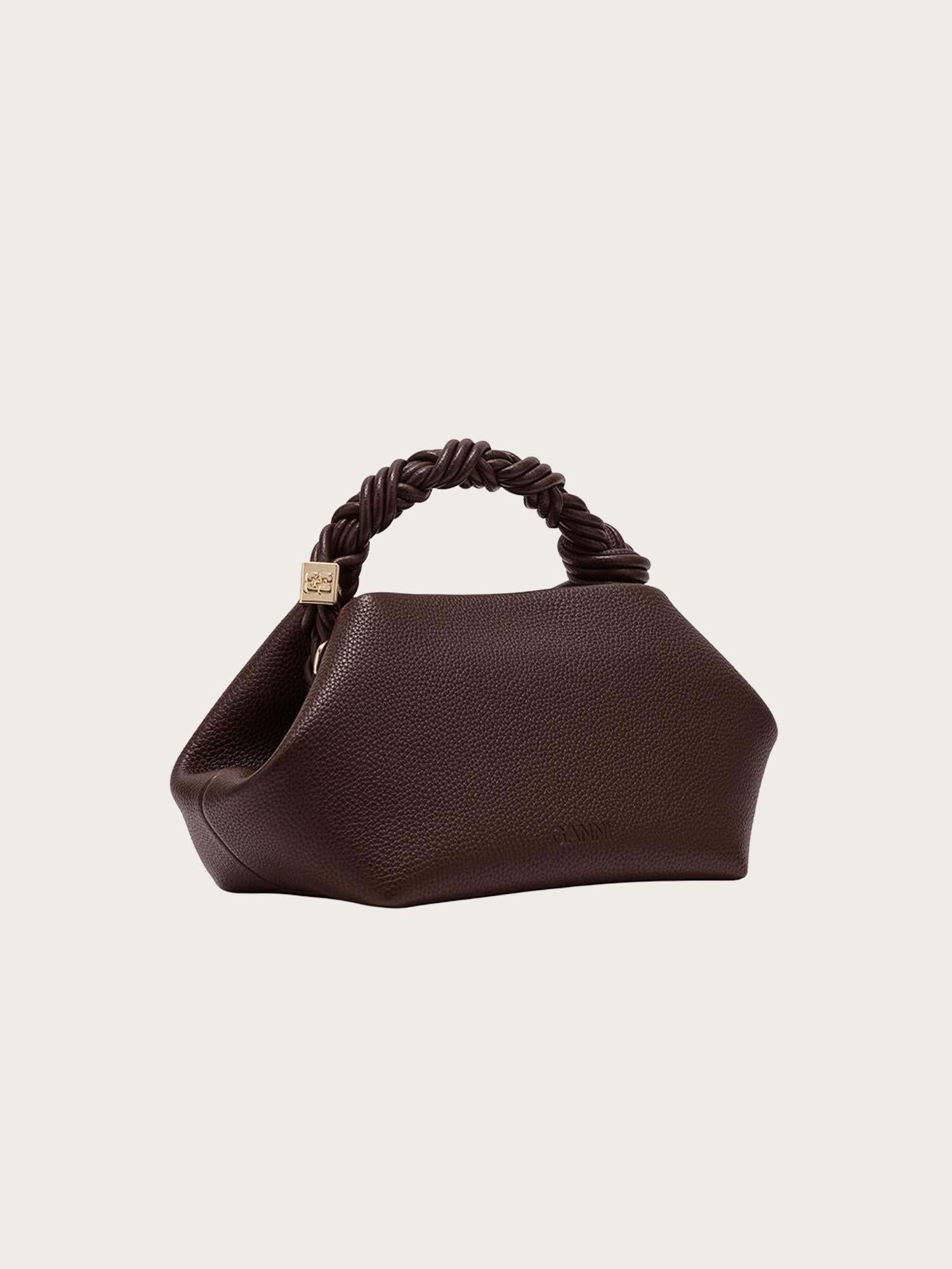 Ganni Bou Bag Small Grained - Chicory Coffee