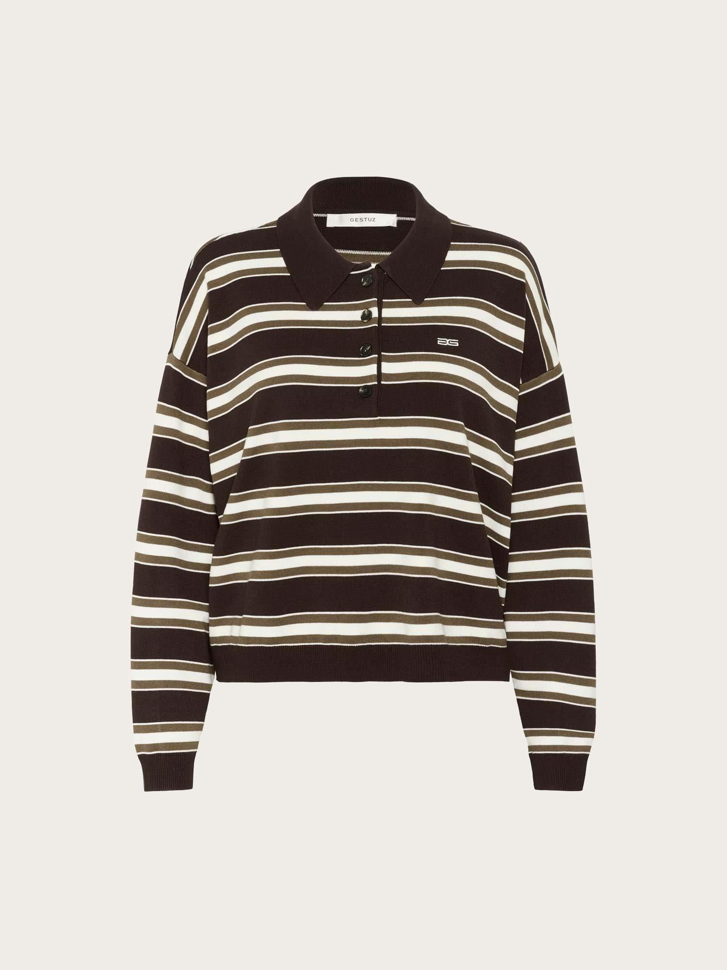 Paige Polo Pullover - Molé/Dark Beech/