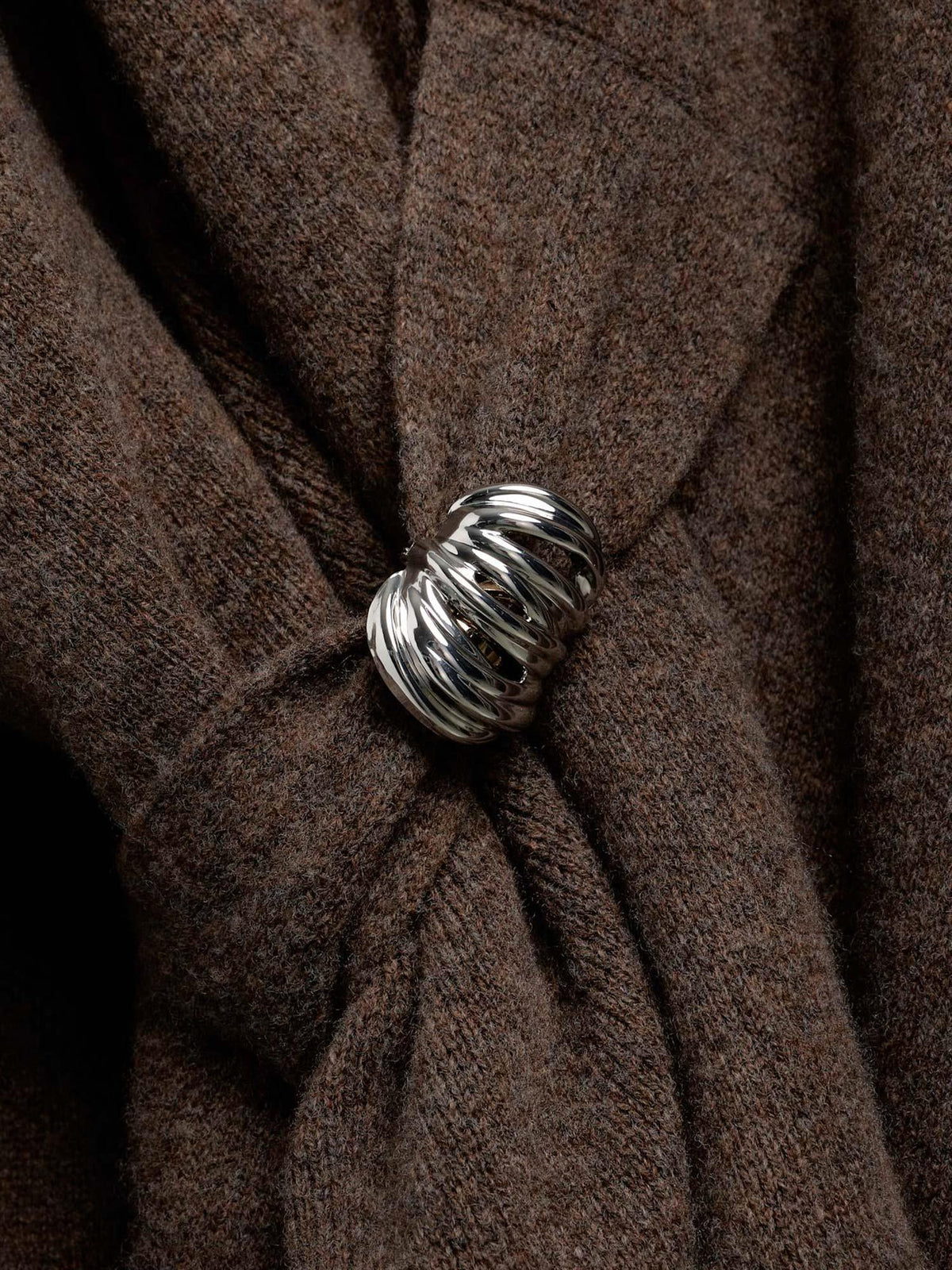 Vail Merino Shawl - Brown Melange