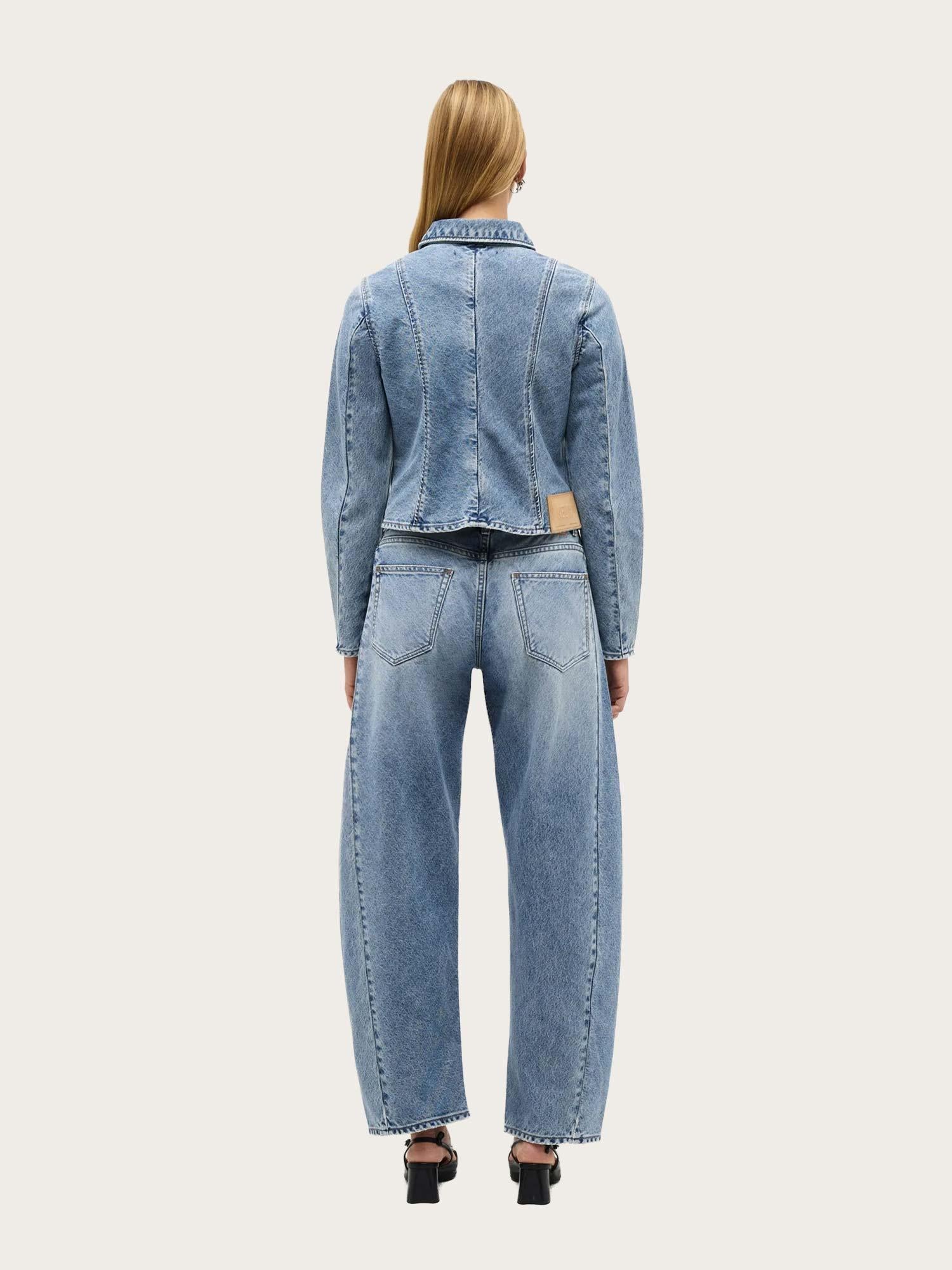Bias Cut Denim Jacket
