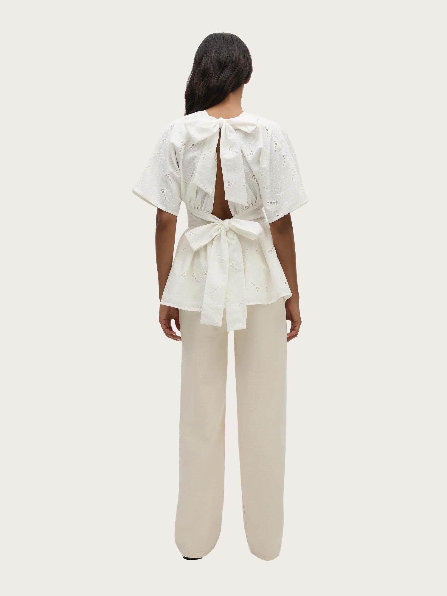 Vilde Top - Birgitta Broderie Anglaise White