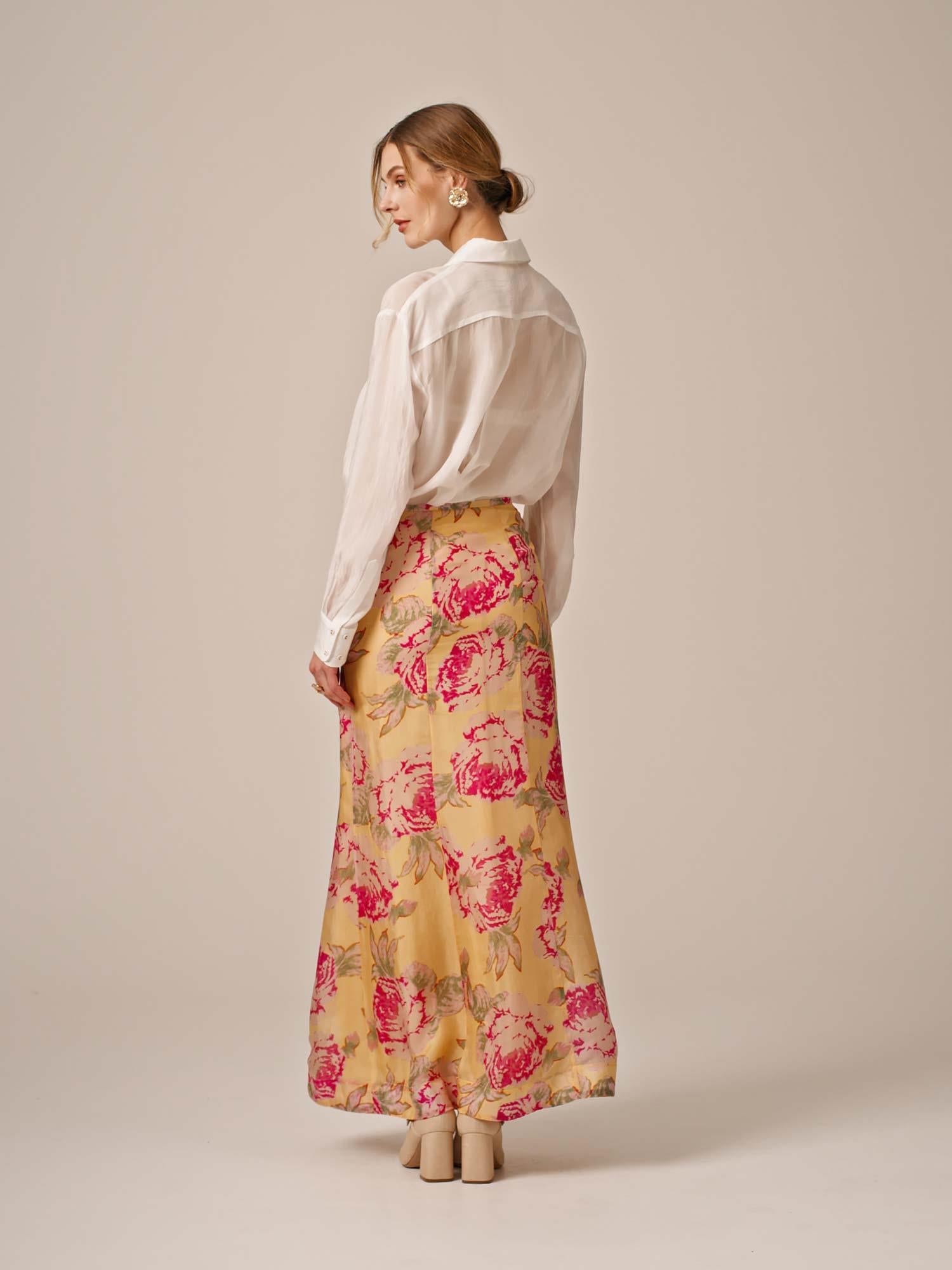 Cupro Skirt - Pink Rose