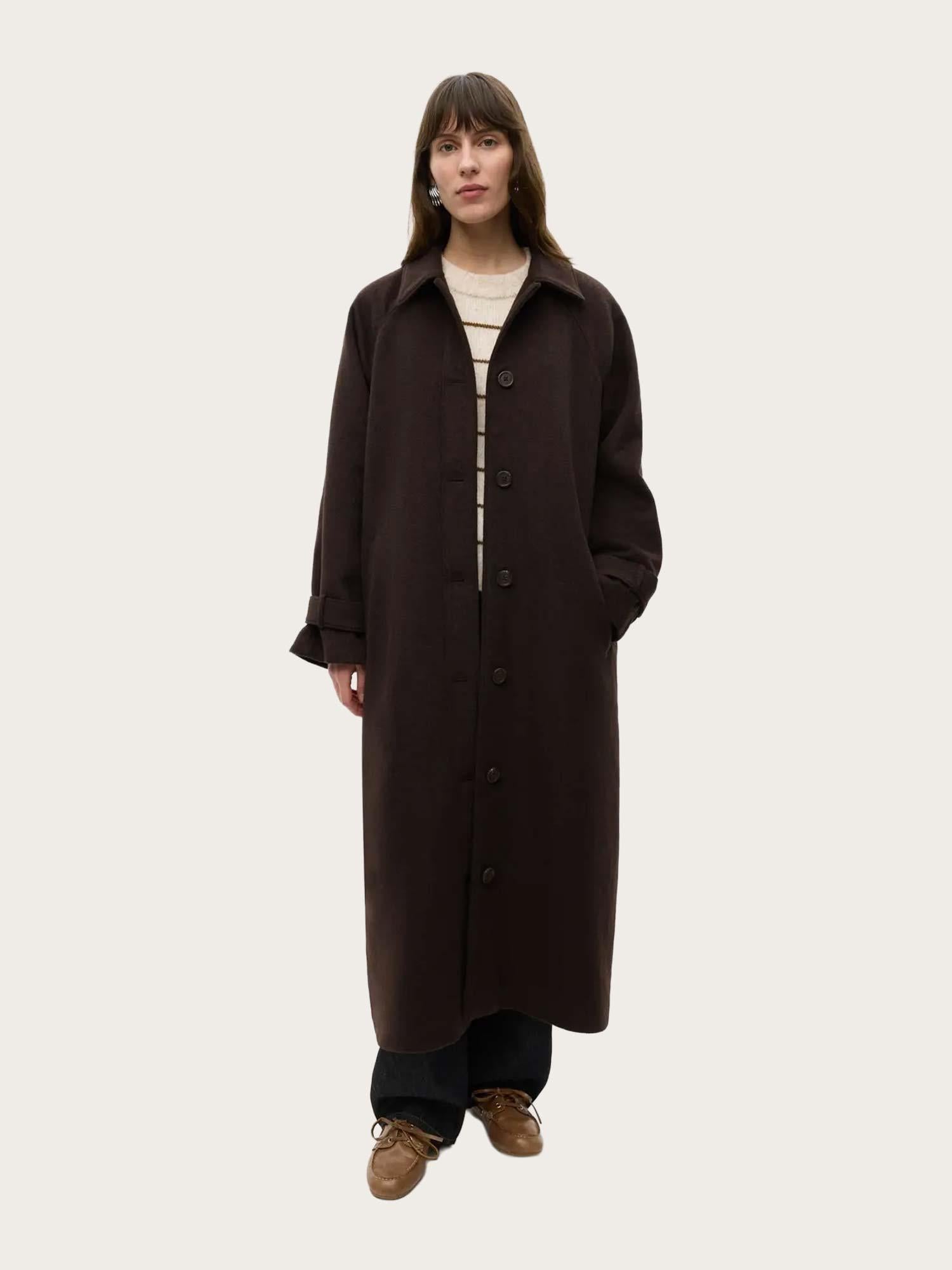 Enseneca Wool Jacket - Chocolate Torte Mel