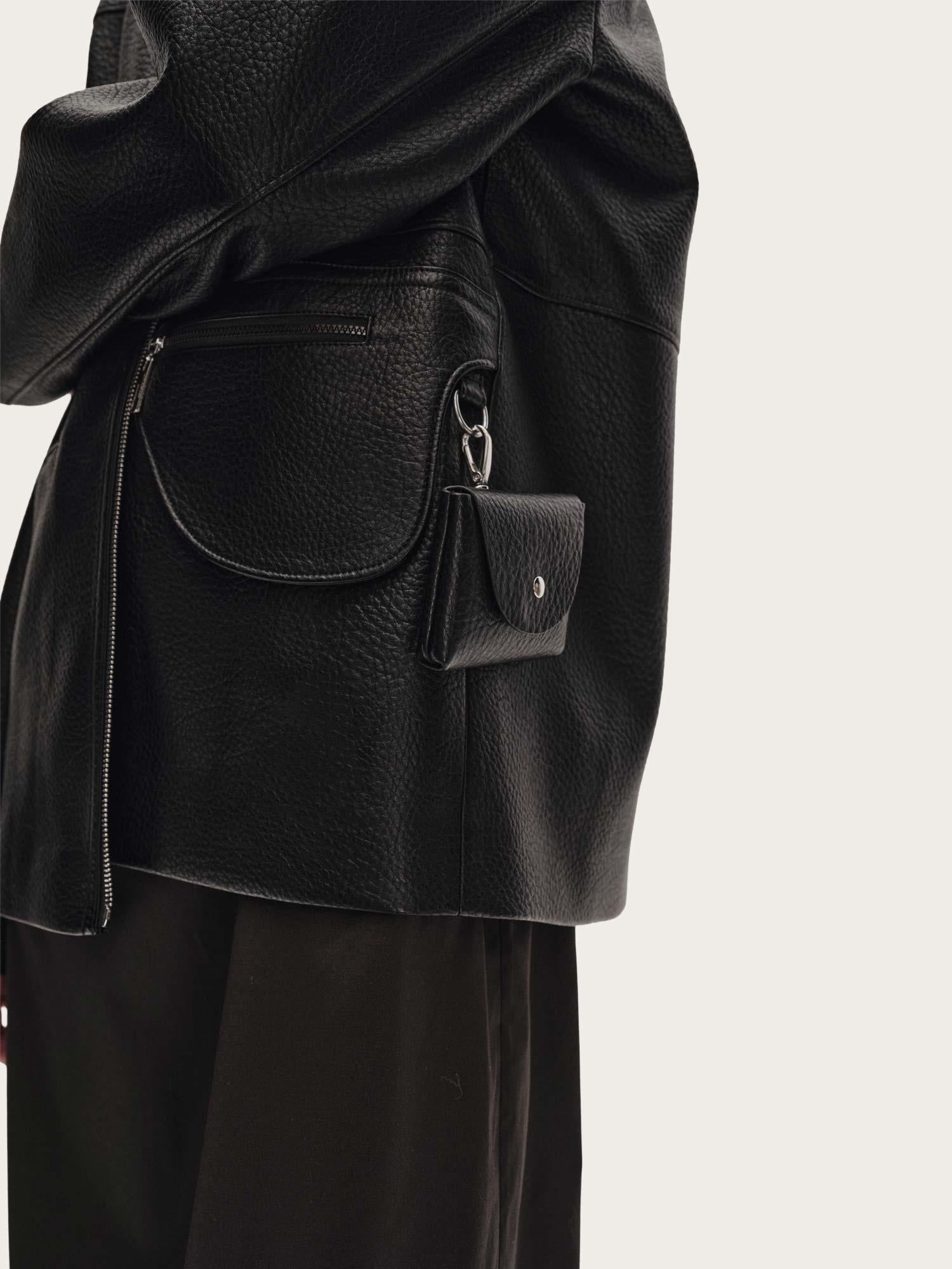 Cosmo Midi Leather Jacket - Black
