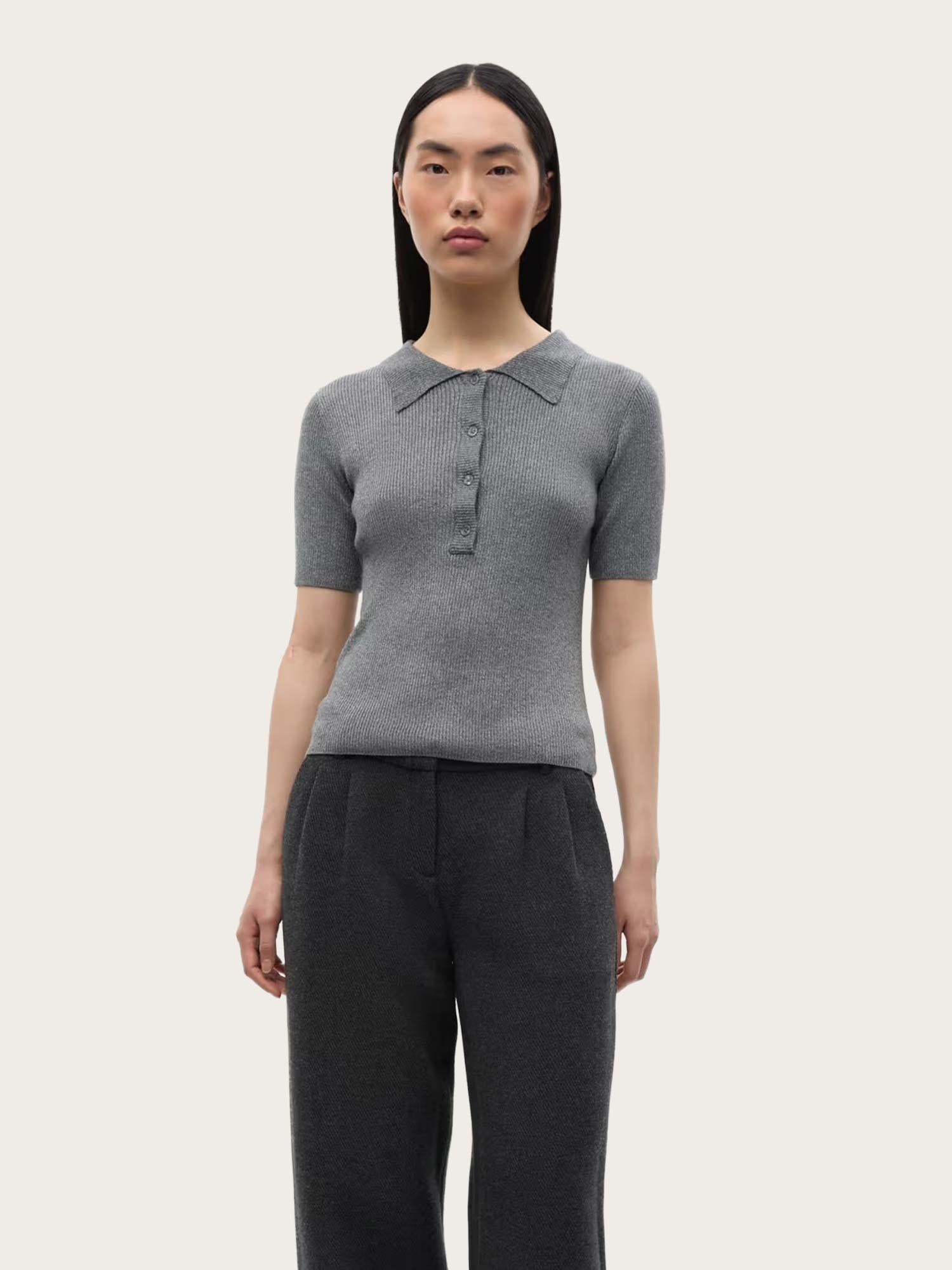 Enicy SS Knit - Asphalt Silver