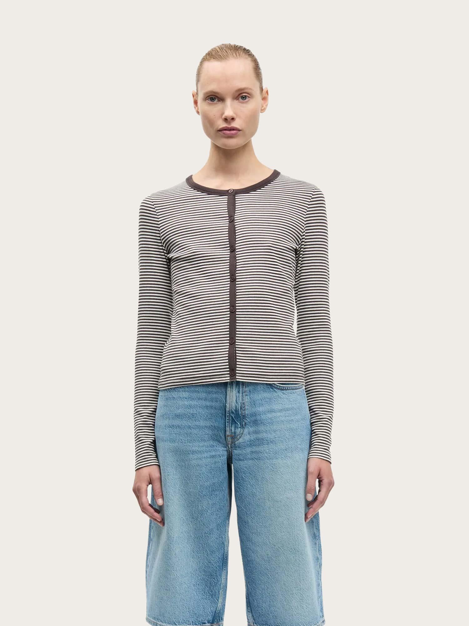 Saalexo LS Cardigan - Mulch St.