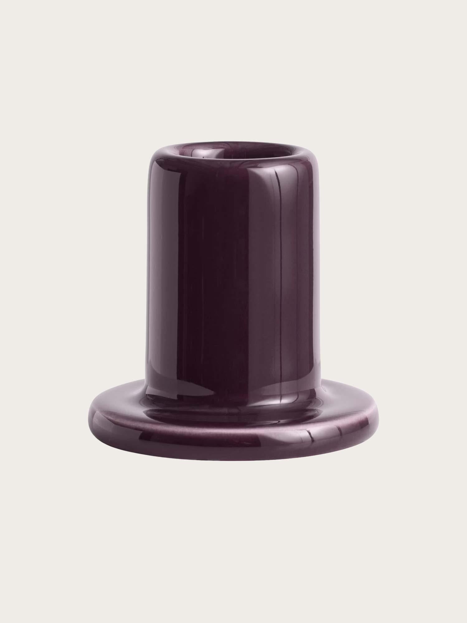 Tube Candleholder Small - Bordeaux