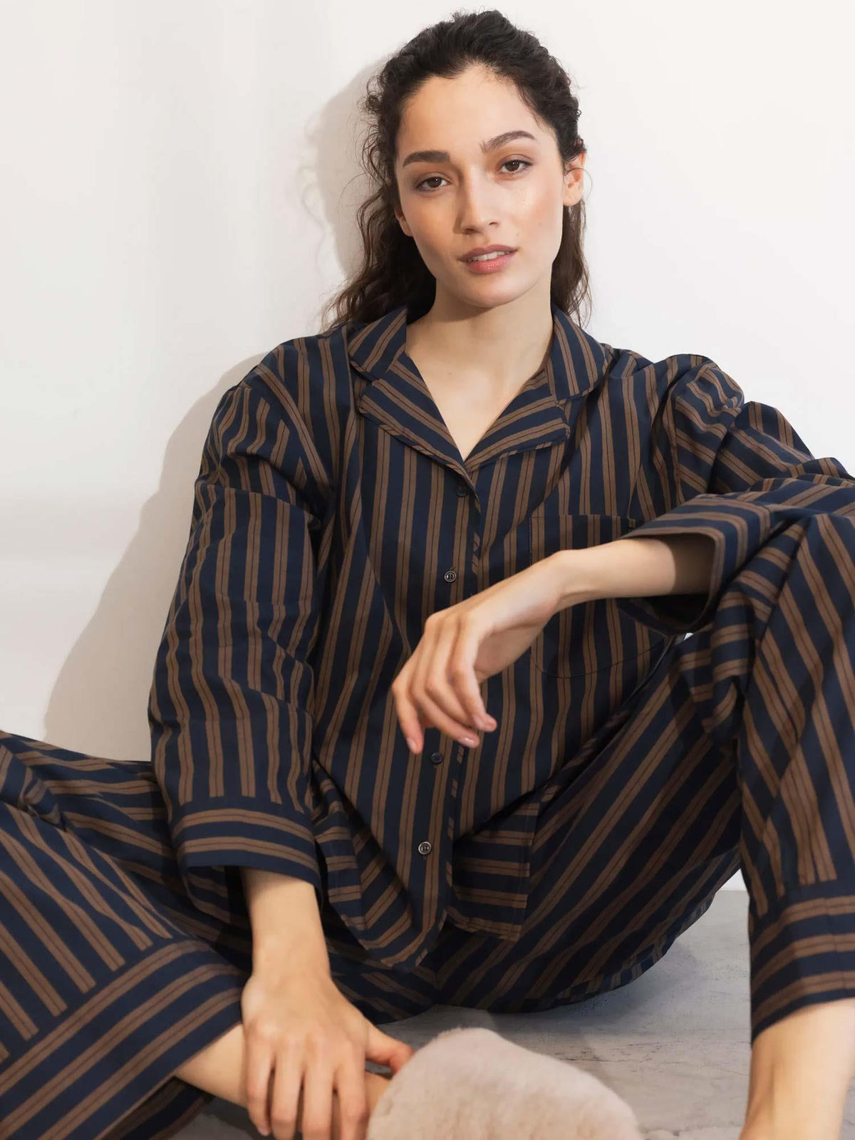 Soire Pyjamas Set - Navy Stripe