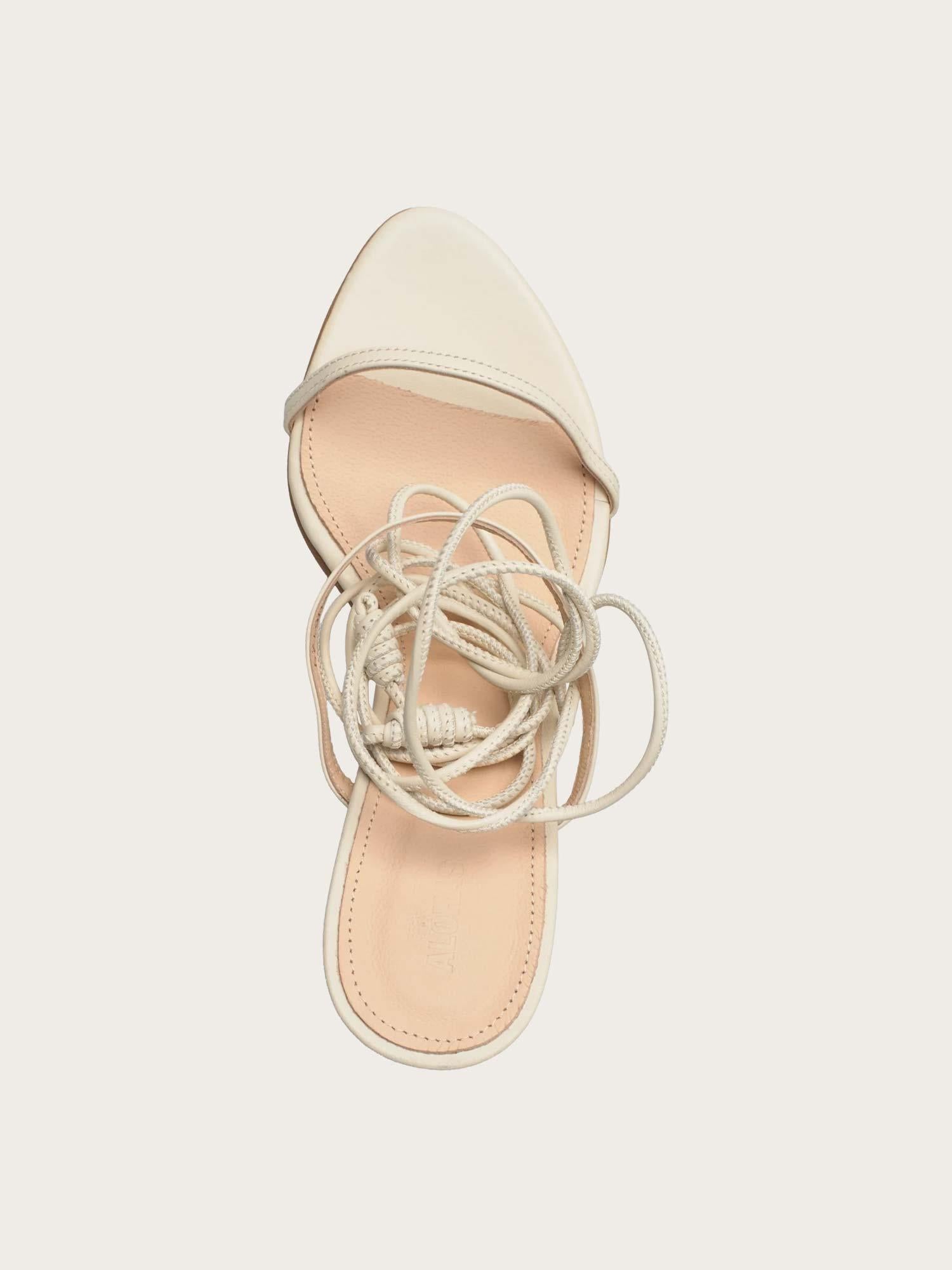 Kendra Leather Sandals - Cream